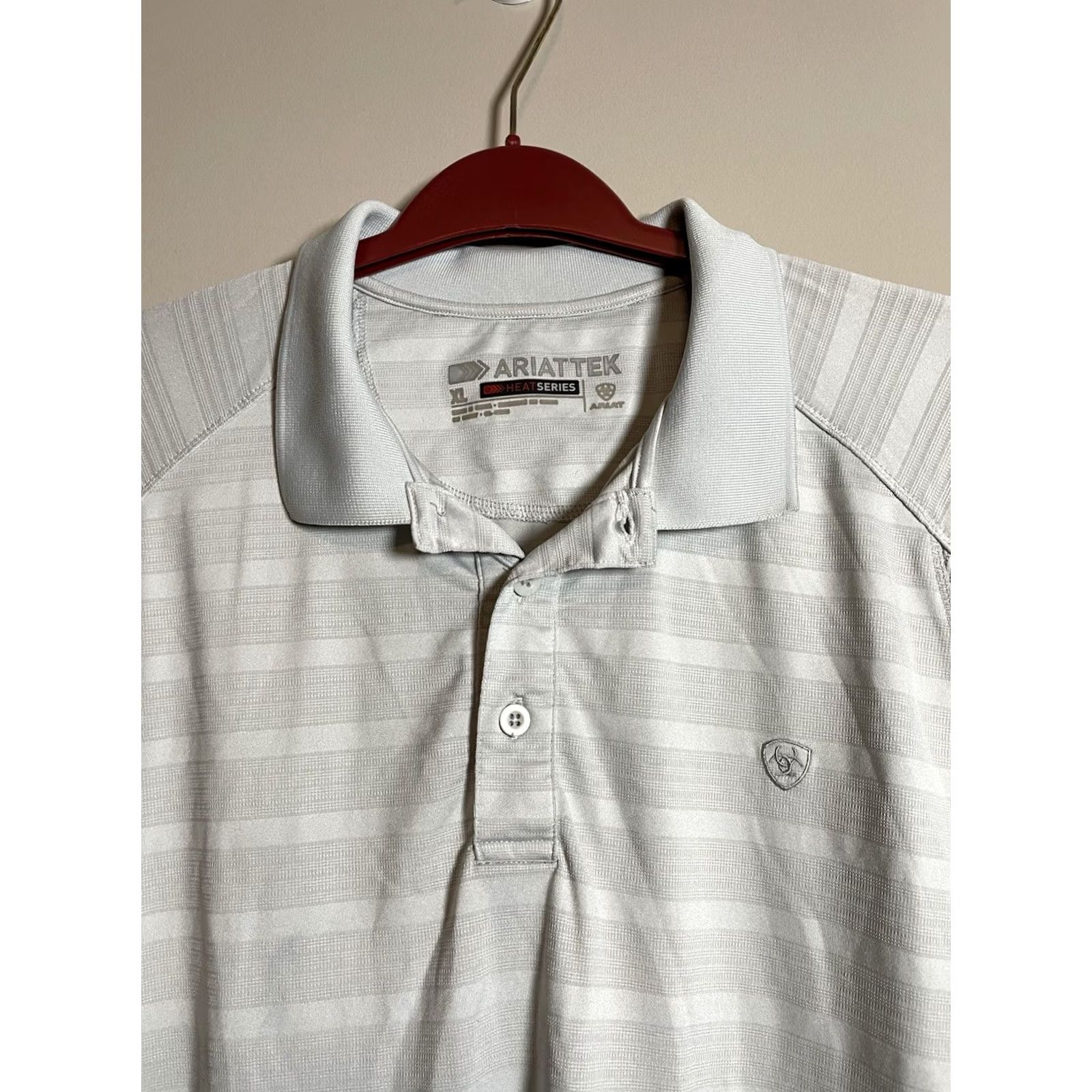 Ariat Ariat Heat Series Polo Shirt Blue Striped 2XL Golf Athletic Regular Mens Size US XXL / EU 58 / 5 - 3 Thumbnail