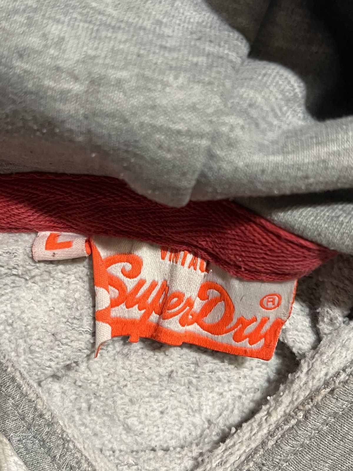 Vintage CRAZY Vintage SuperDry Hoodie - Archive Y2K Drip Y2K Grey L Size US L / EU 52-54 / 3 - 6 Thumbnail