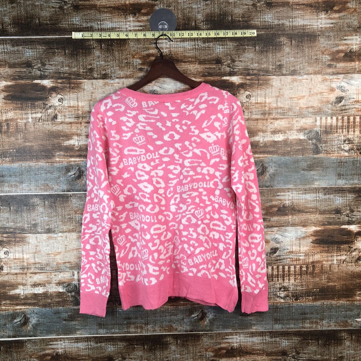 Japanese Brand DL Baby Doll Pink Cardigan Knitwear #C673 Size S / US 4 / IT 40 - 12 Thumbnail