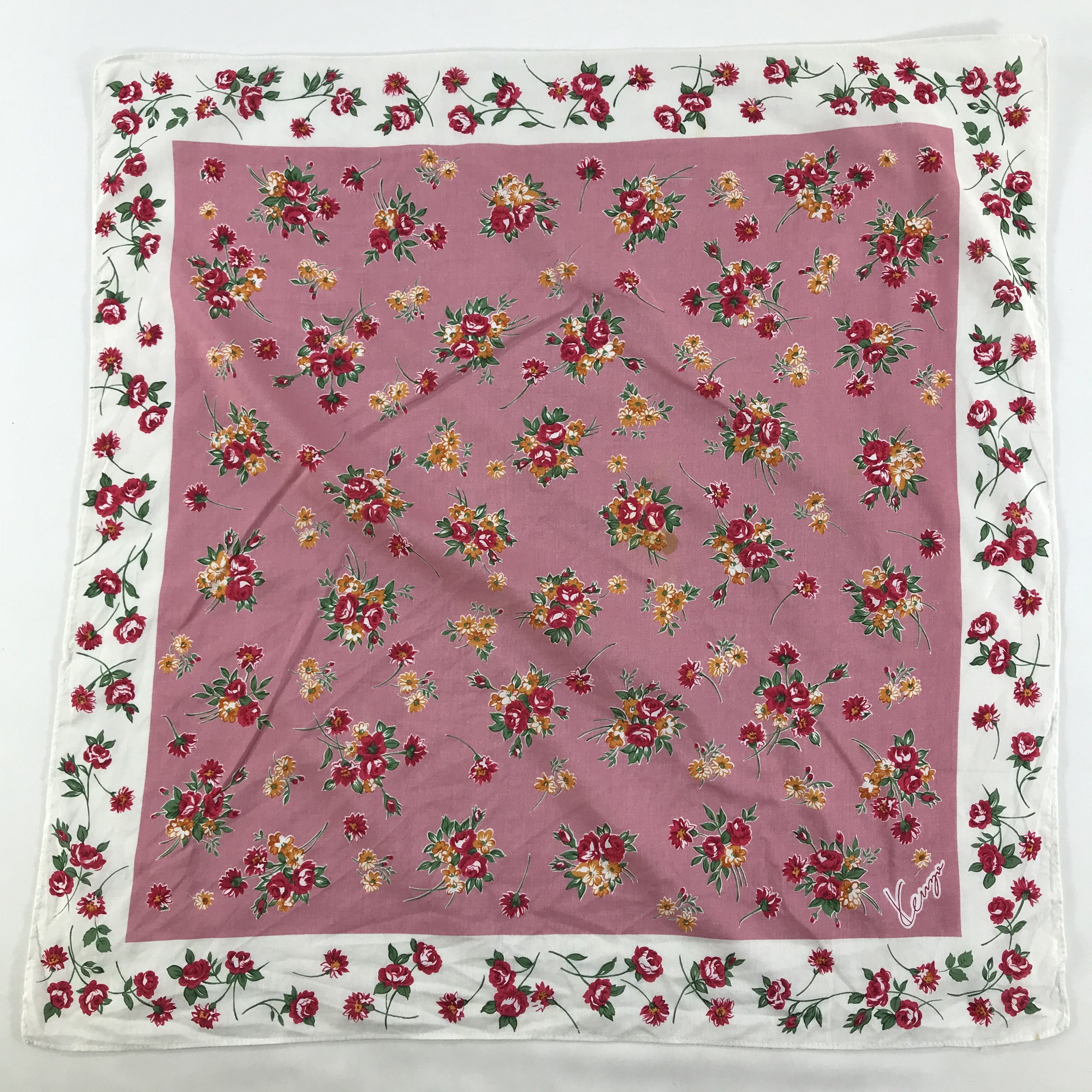 Kenzo × Vintage Kenzo Bandana / Handkerchief / Neckerchief - S1751 Size ONE SIZE - 1 Thumbnail