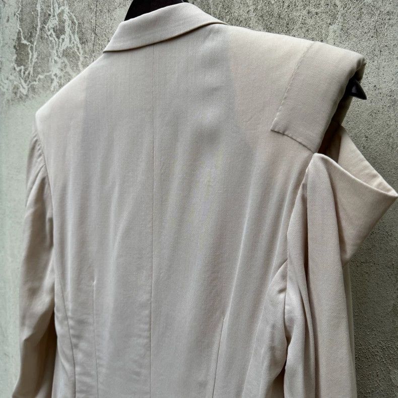 Yohji Yamamoto Yohji Yamamoto size s Asymmetric structure blazer 2505-Nex Size 36S - 2 Thumbnail