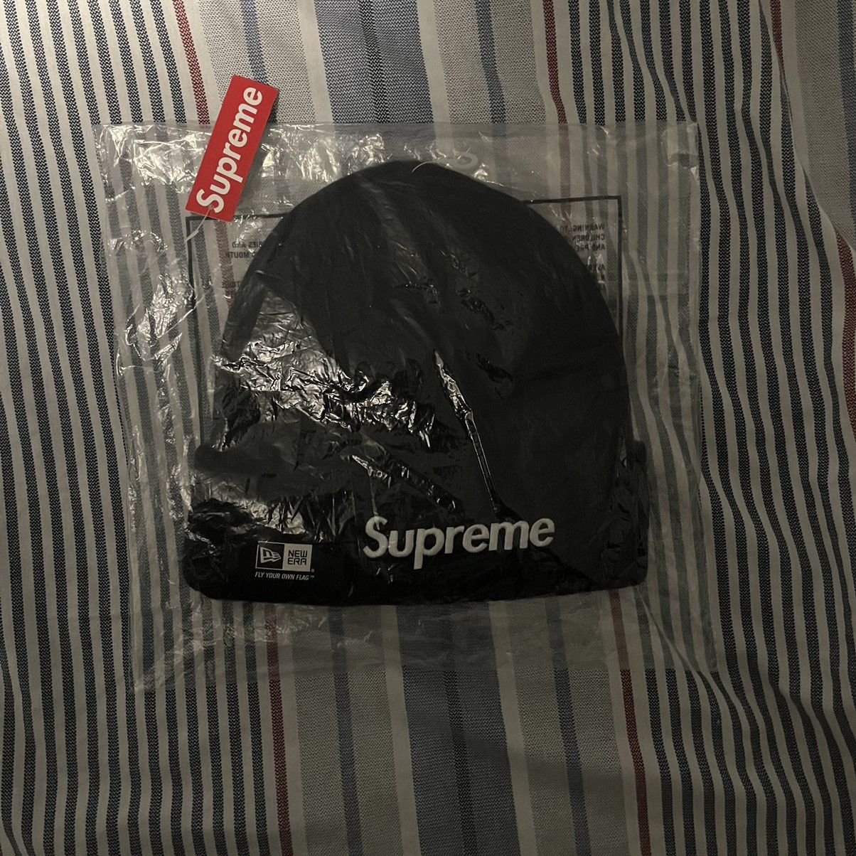 F/W15 Supreme x New Era Box Logo Beanie - Navy DSWT