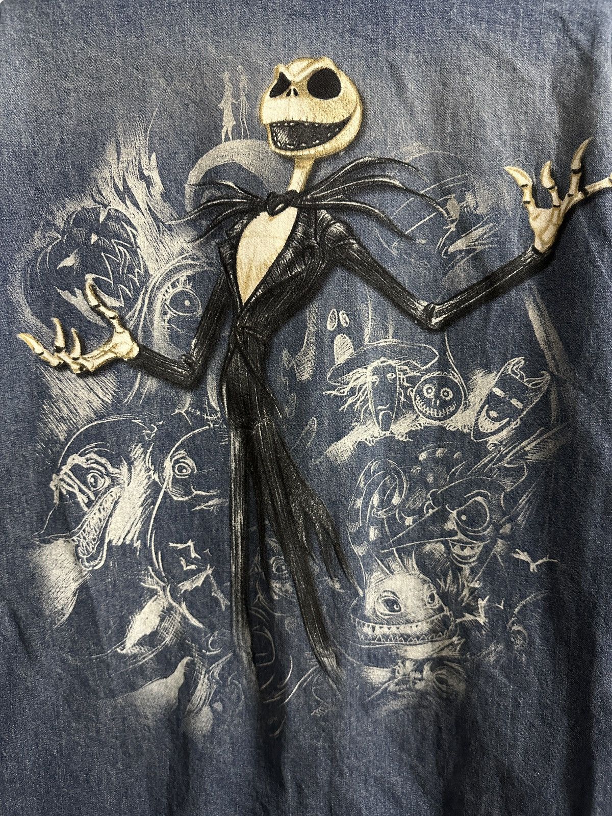 Disney Rare Vintage Jacket Disney Jack Skellington Nightmare Size US XL / EU 56 / 4 - 2 Thumbnail