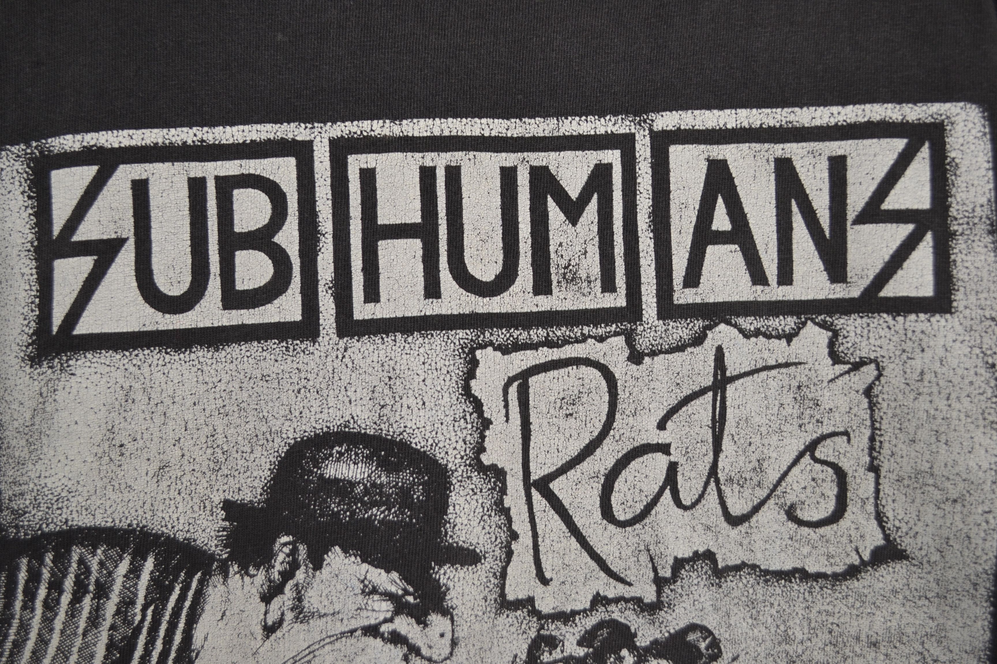 Band Tees Subhumans Vintage 1990 Rats Women's XL T-Shirt Size XL / US 12-14 / IT 48-50 - 4 Thumbnail