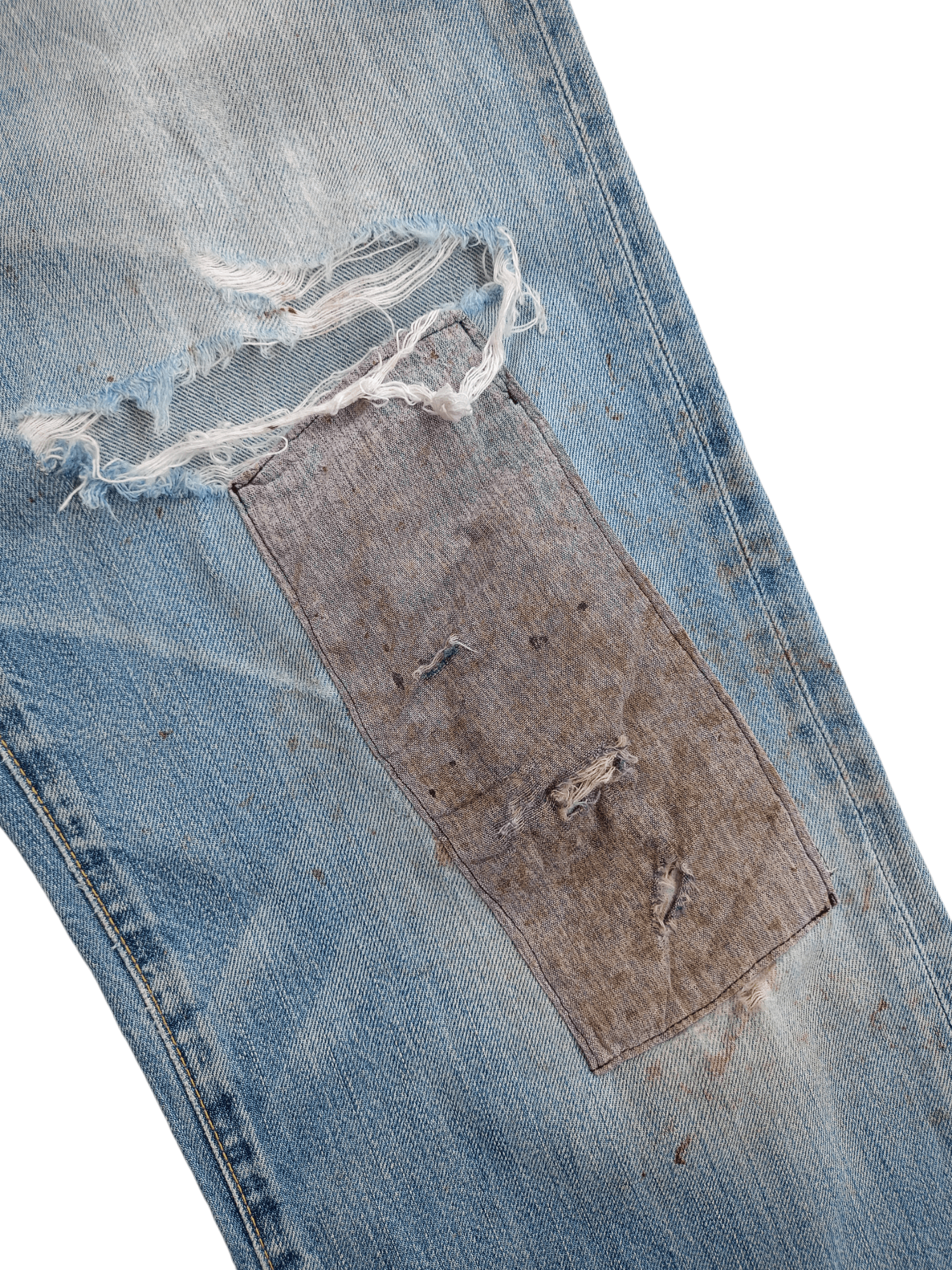 Uniqlo × Vintage UJ Patch Work Distressed Vintage Men's Jean Size US 36 / EU 52 - 7 Thumbnail