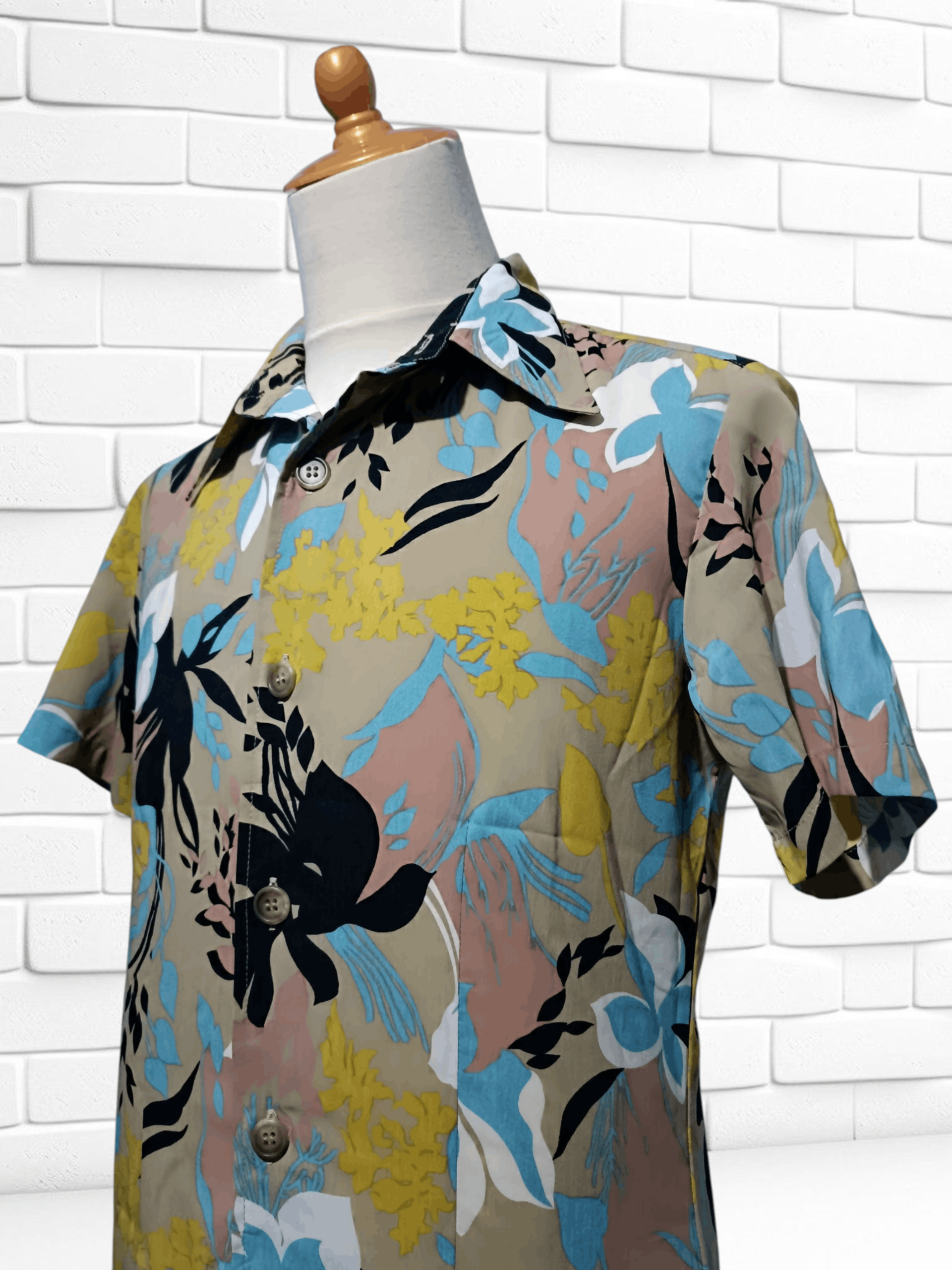Tornado Mart Tornado Mart Flower Print Short Sleeve Shirt Size US M / EU 48-50 / 2 - 3 Thumbnail