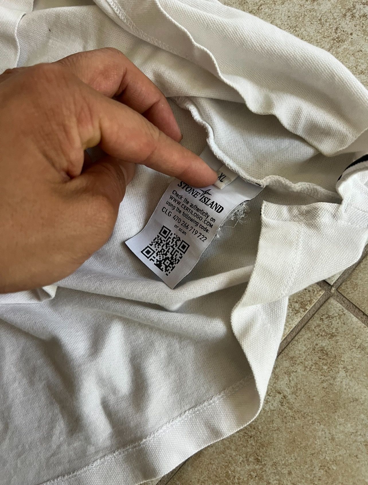 Stone Island Stone Island White Polo Size US XL / EU 56 / 4 - 4 Thumbnail