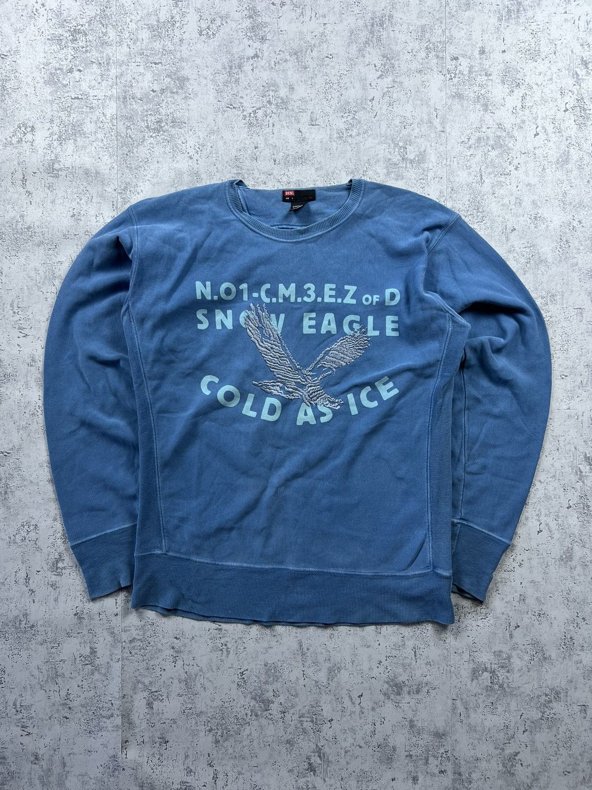 Diesel 90s Diesel Vintage Y2K Oversized Retro Sweatshirt Size US L / EU 52-54 / 3 - 1 Thumbnail