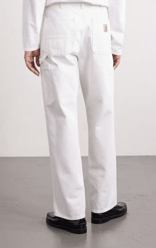 Carhartt Wip Carhartt WIP White Canvas Work Pants Size US 38 / EU 54 - 2 Thumbnail