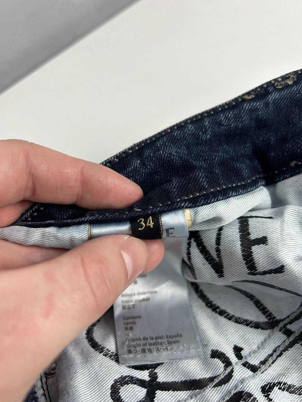 Loewe LOEWE Anagram Denim Jeans Made in Italy W34 Luxury Designer Size US 34 / EU 50 - 18 Thumbnail