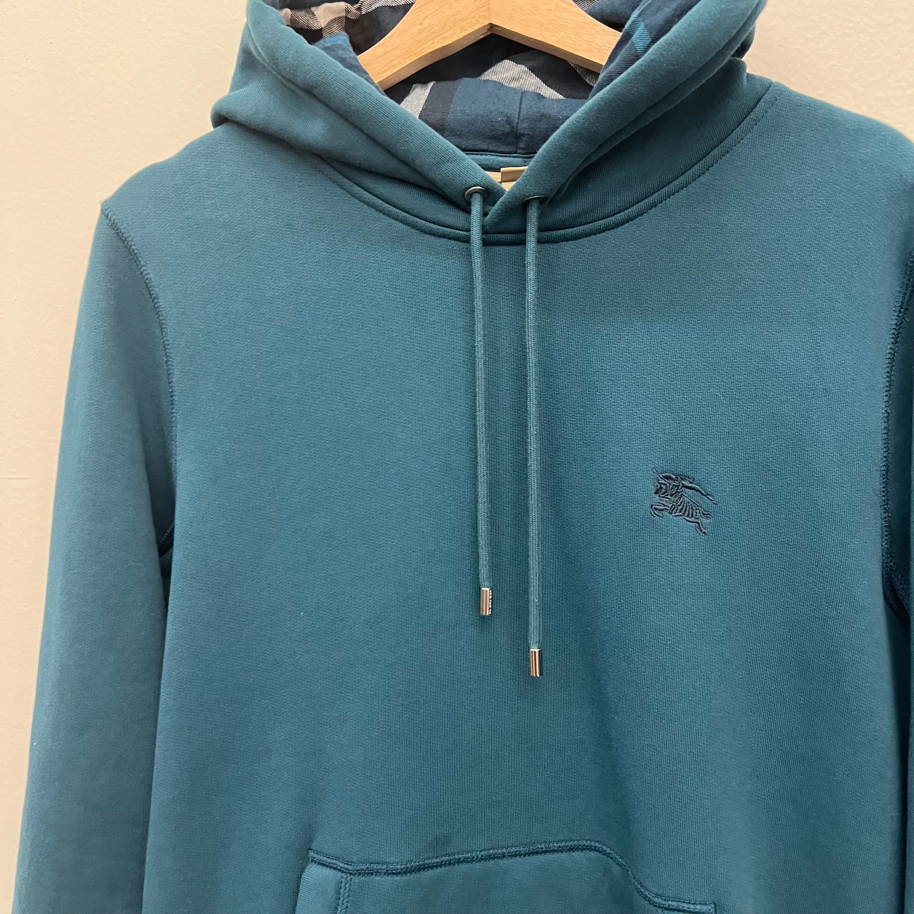 Burberry Burberry Blue Embroidered Hoodie - Size M Size US M / EU 48-50 / 2 - 3 Thumbnail