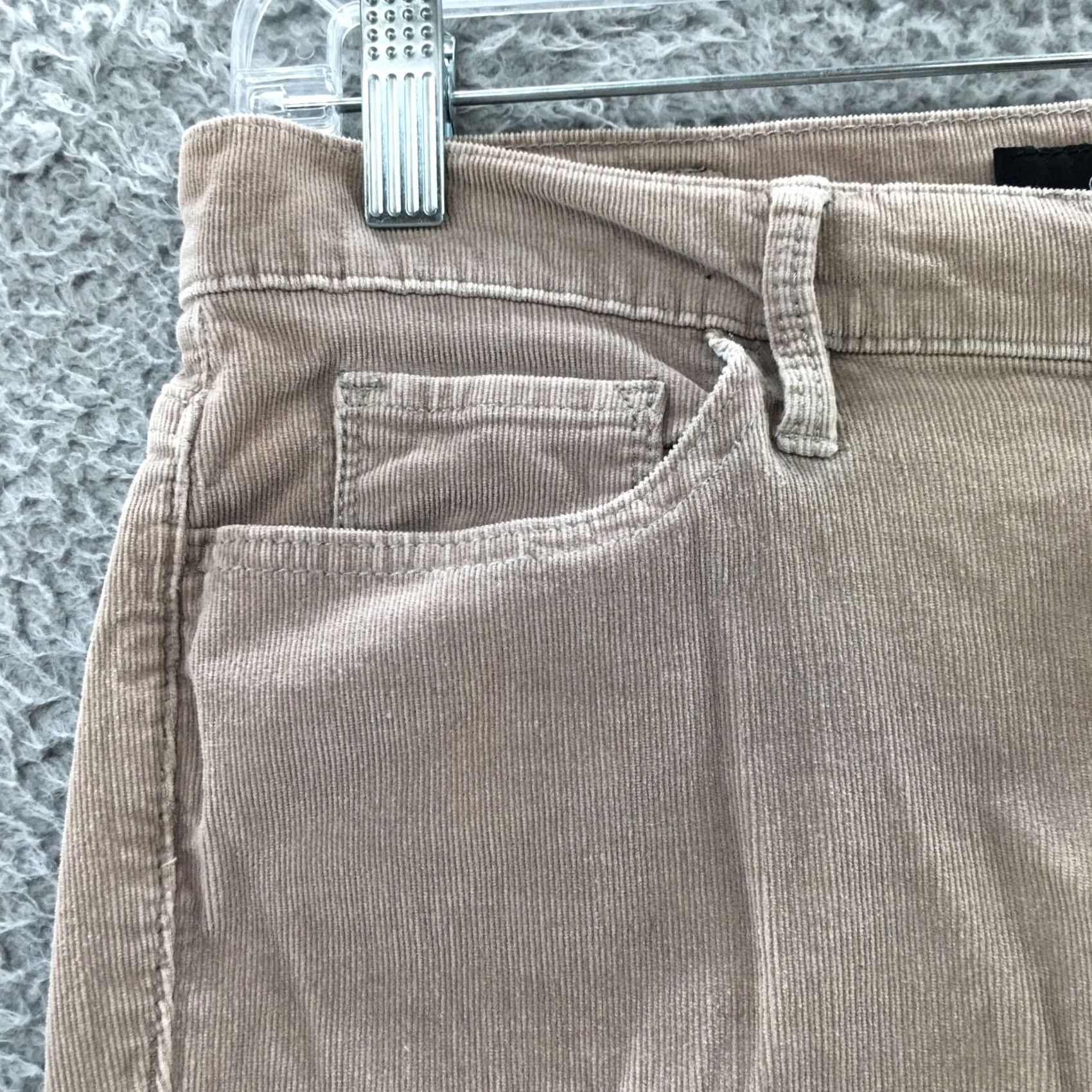 Calvin Klein Calvin Klein Corduroy Straight Pants Womens 8x30 Beige Mid Rise Casual Size 30" / US 8 / IT 44 - 4 Thumbnail