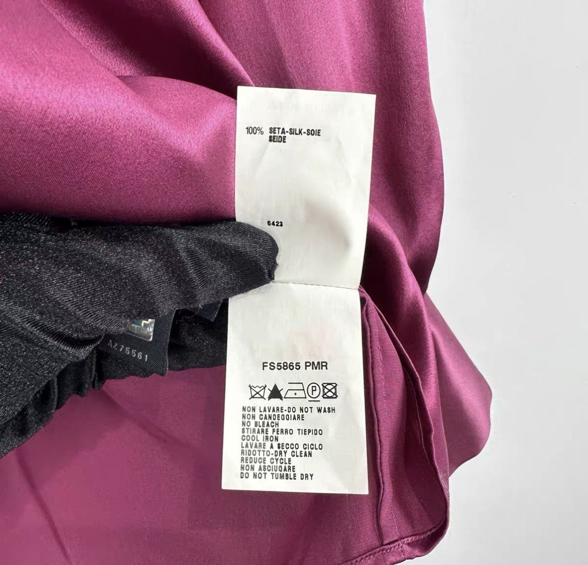 Fendi Fendi Solid Silk Long Sleeve Shirt J42 Size M / US 6-8 / IT 42-44 - 5 Thumbnail