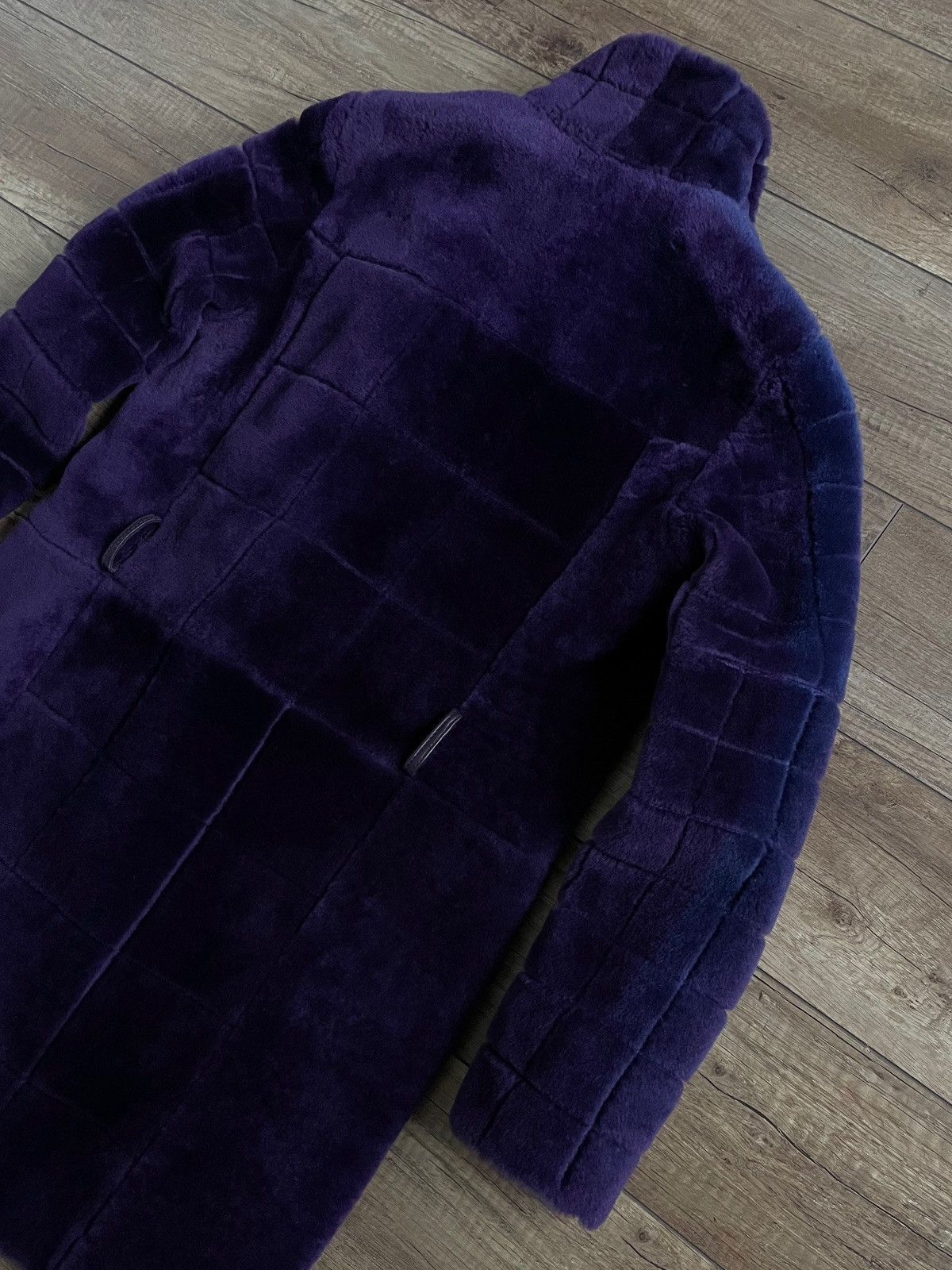 Escada Escada Purple Quilted Real Fur B-3 Long Jacket Coat Size M / US 6-8 / IT 42-44 - 5 Thumbnail