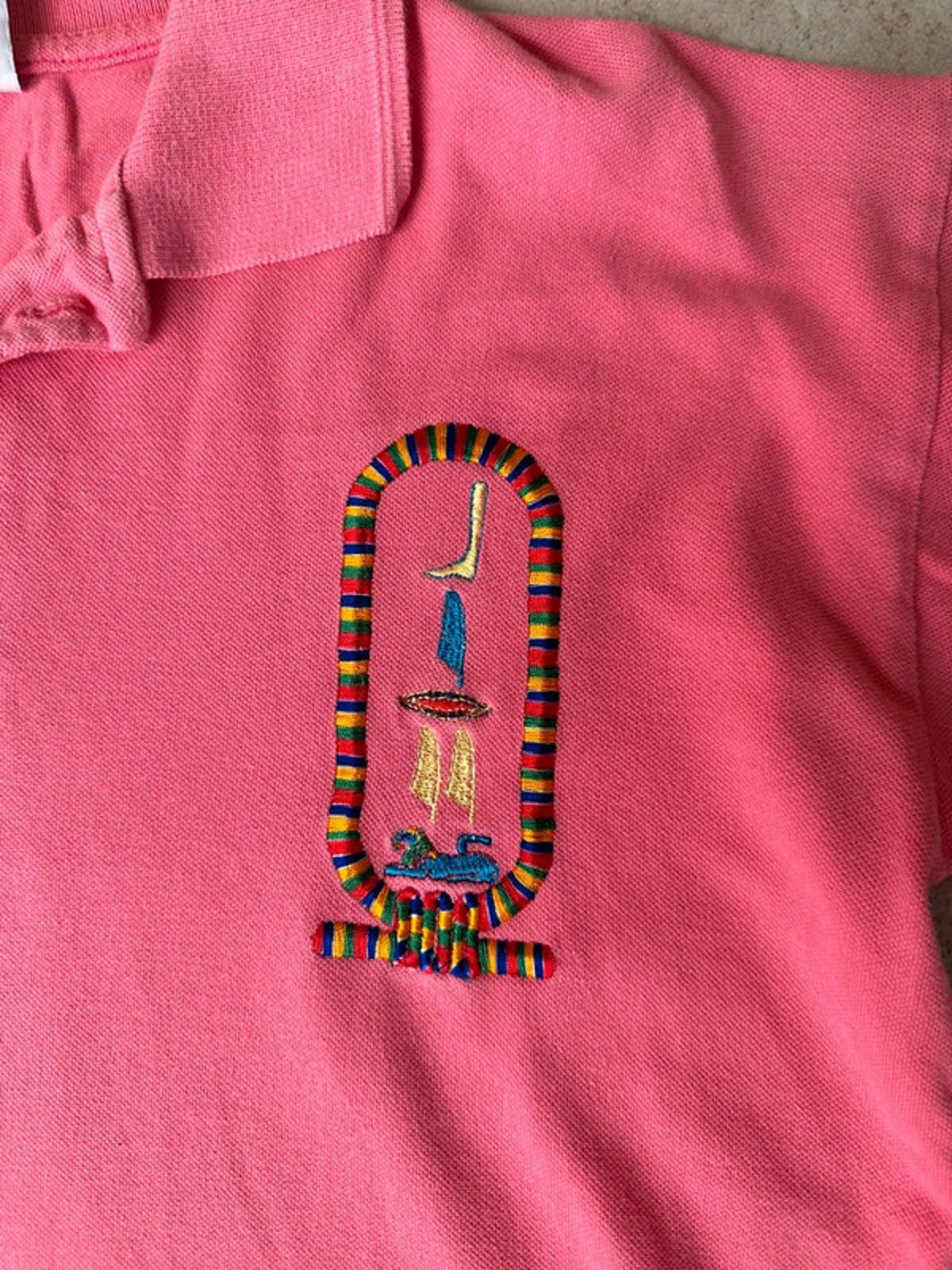 Designer Vintage Egyptian Pink Polo Size US M / EU 48-50 / 2 - 3 Thumbnail