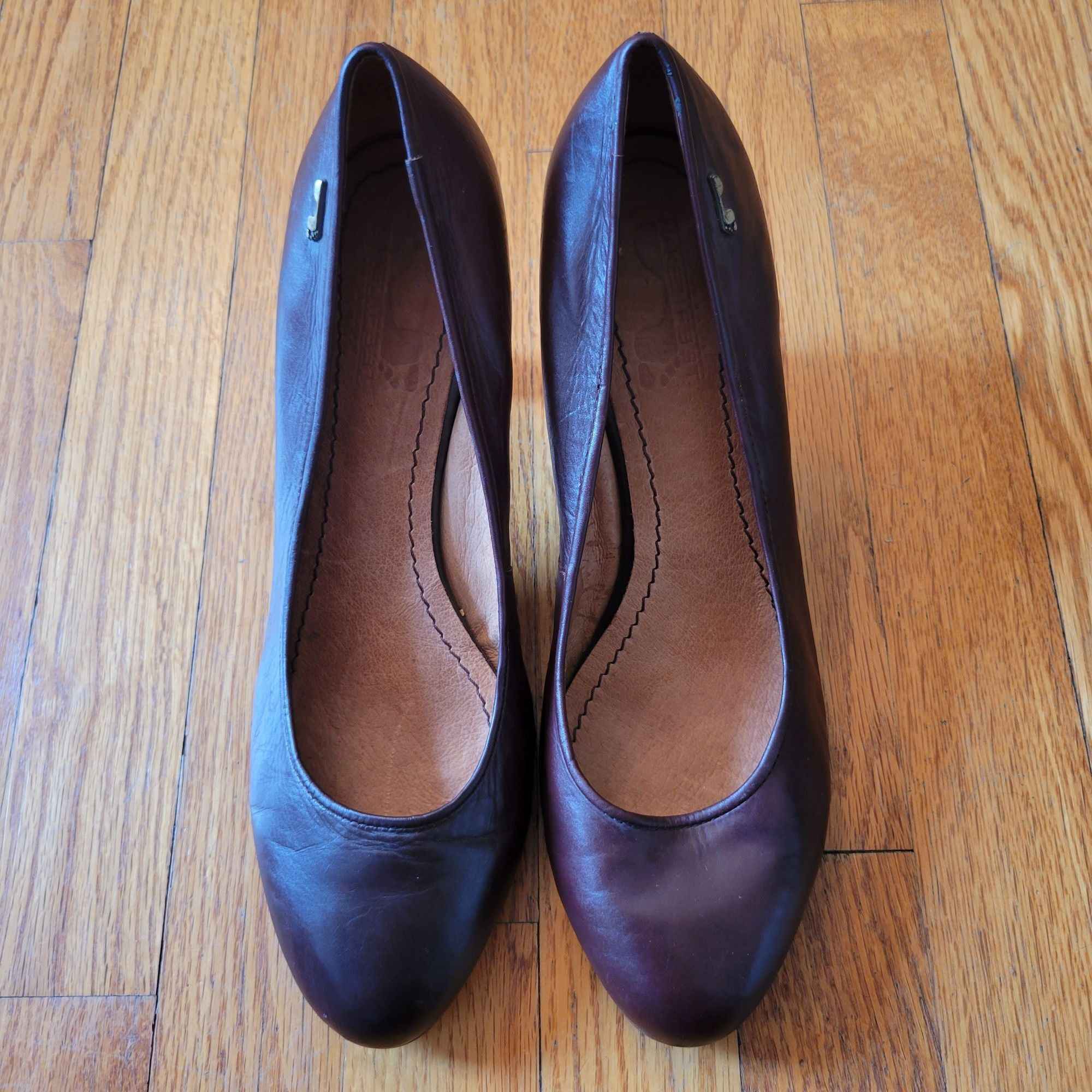 Vintage Naked Feet Handmade Brown Leather Pumps Heels 10M CONTEMPORA Size US 10 / IT 40 - 2 Thumbnail