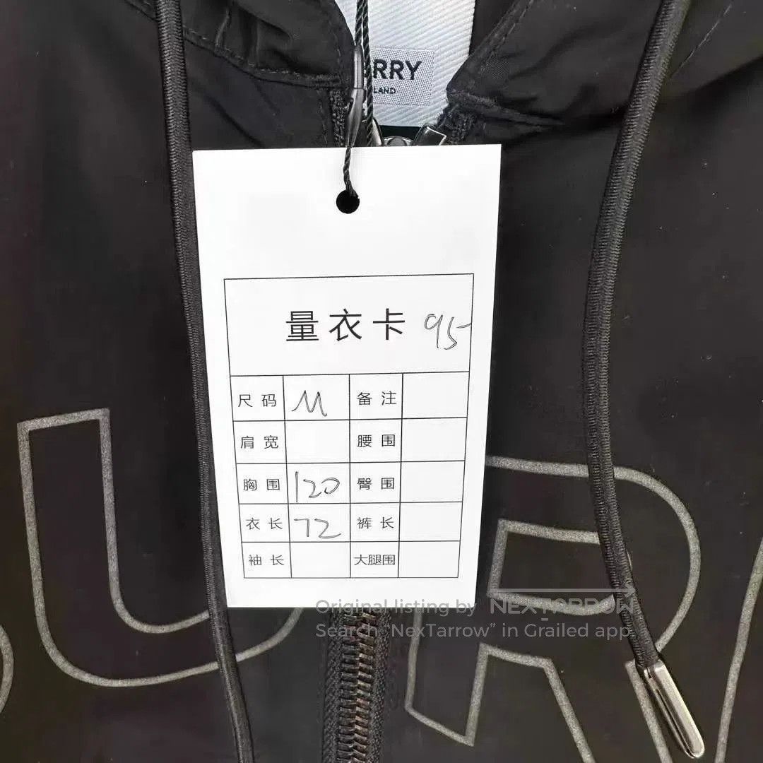 Burberry Black Hooded Zip-Up Jacket Size M. Size US M / EU 48-50 / 2 - 5 Thumbnail