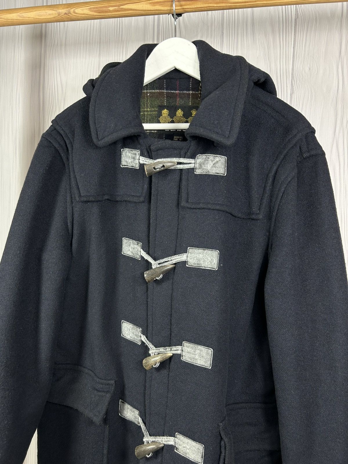 Barbour Barbour Duffle Wool Heavy Coat Size 40 Dark Blue Size US M / EU 48-50 / 2 - 3 Thumbnail