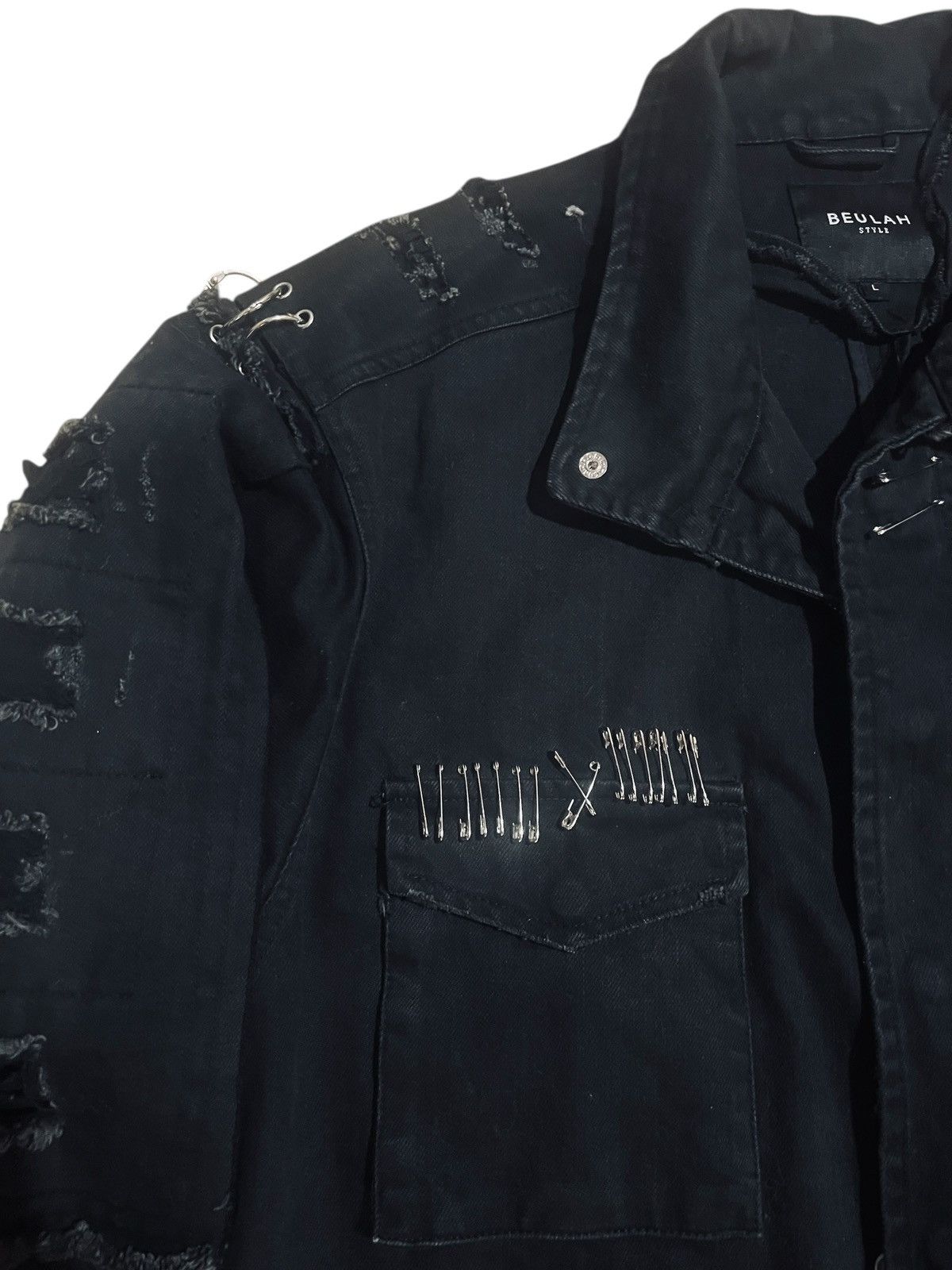 Other Custom BEULAH large denim jacket 1/1 Tupac by shei phan Size US L / EU 52-54 / 3 - 5 Thumbnail