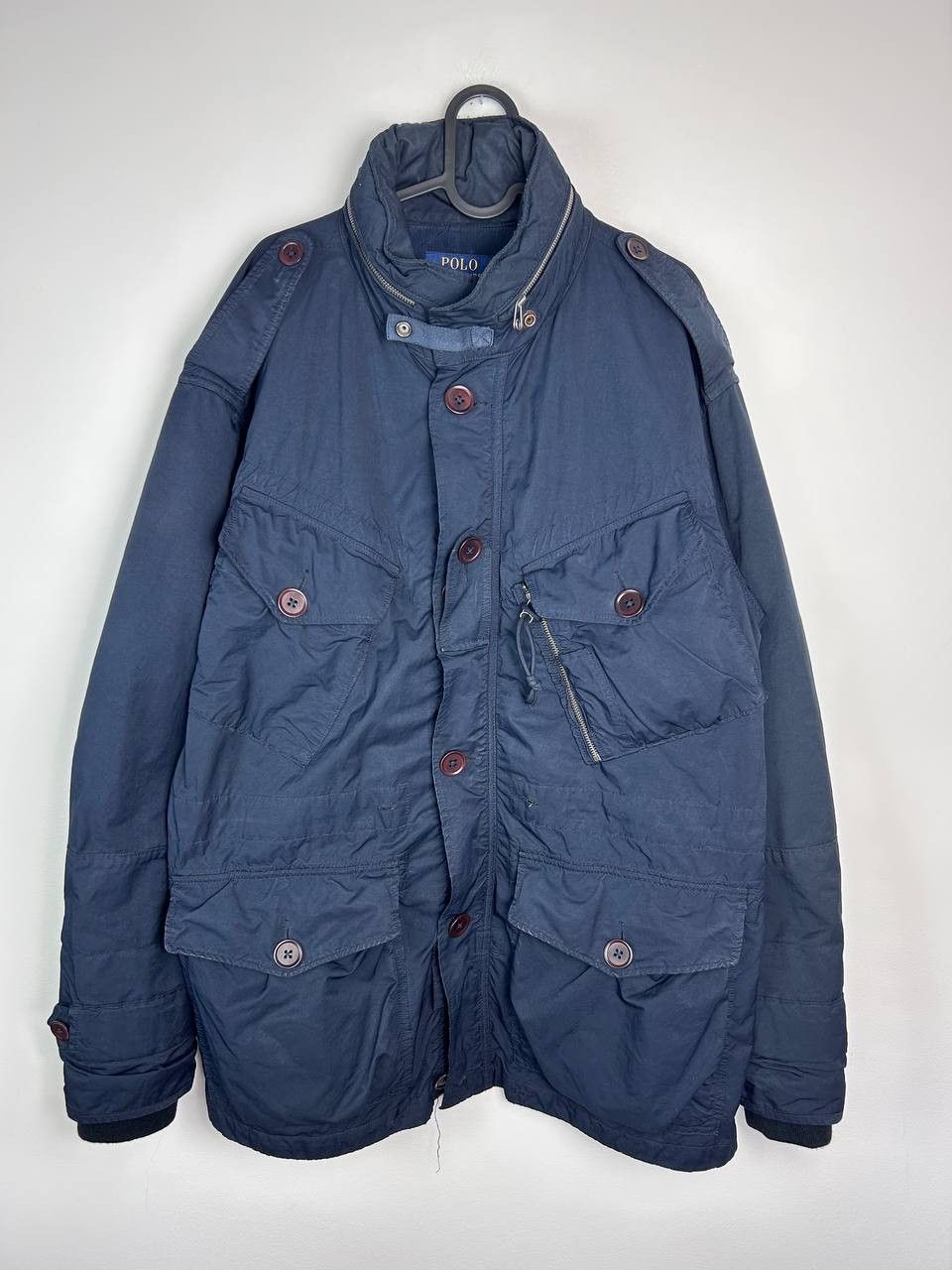 Polo Ralph Lauren Polo Ralph Lauren Miltiary Combat Blue Navy Jacket Size US XL / EU 56 / 4 - 1 Thumbnail