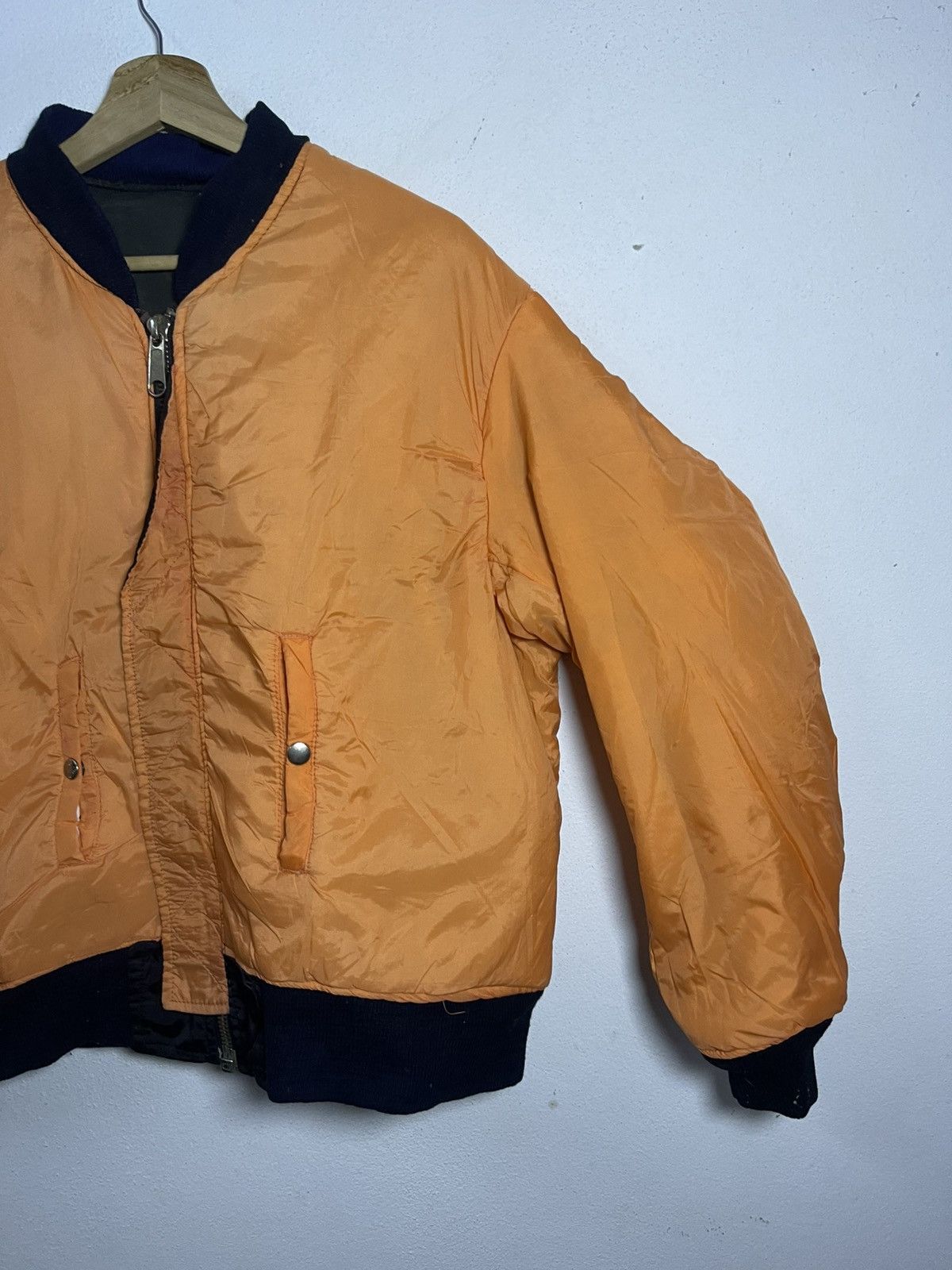 Vintage Vintage MA-1 flight Riversible Bomber Jacket Size US L / EU 52-54 / 3 - 10 Thumbnail