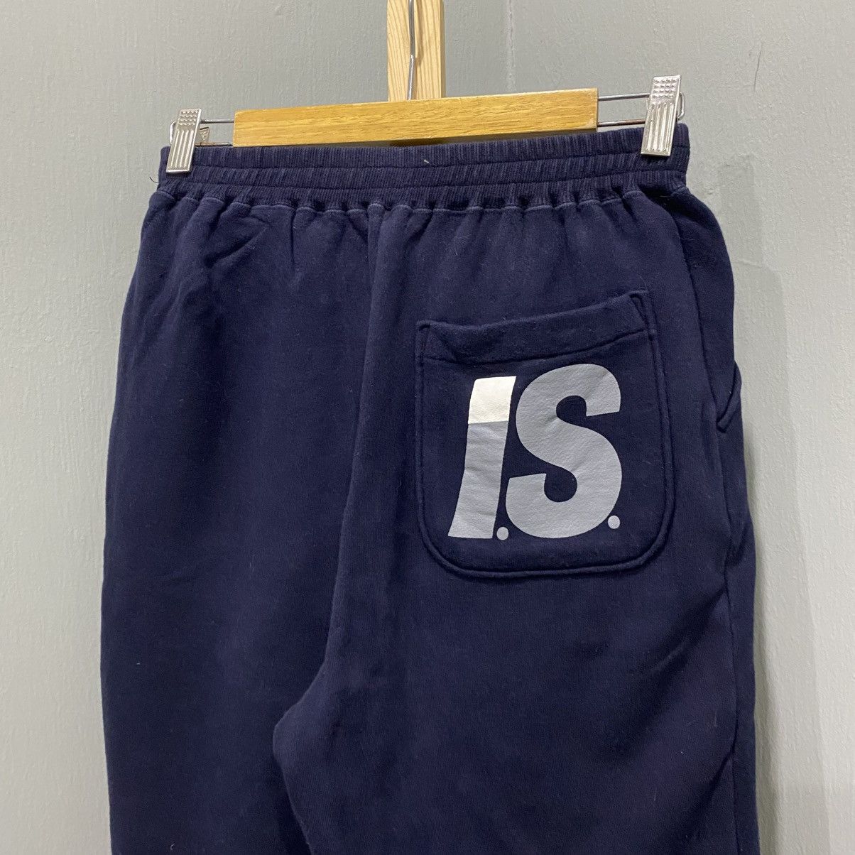 Issey Miyake Vtg I.S. Issey Miyake Tsumori Chisato Logo Sweatpants Navy Size US 27 - 3 Thumbnail