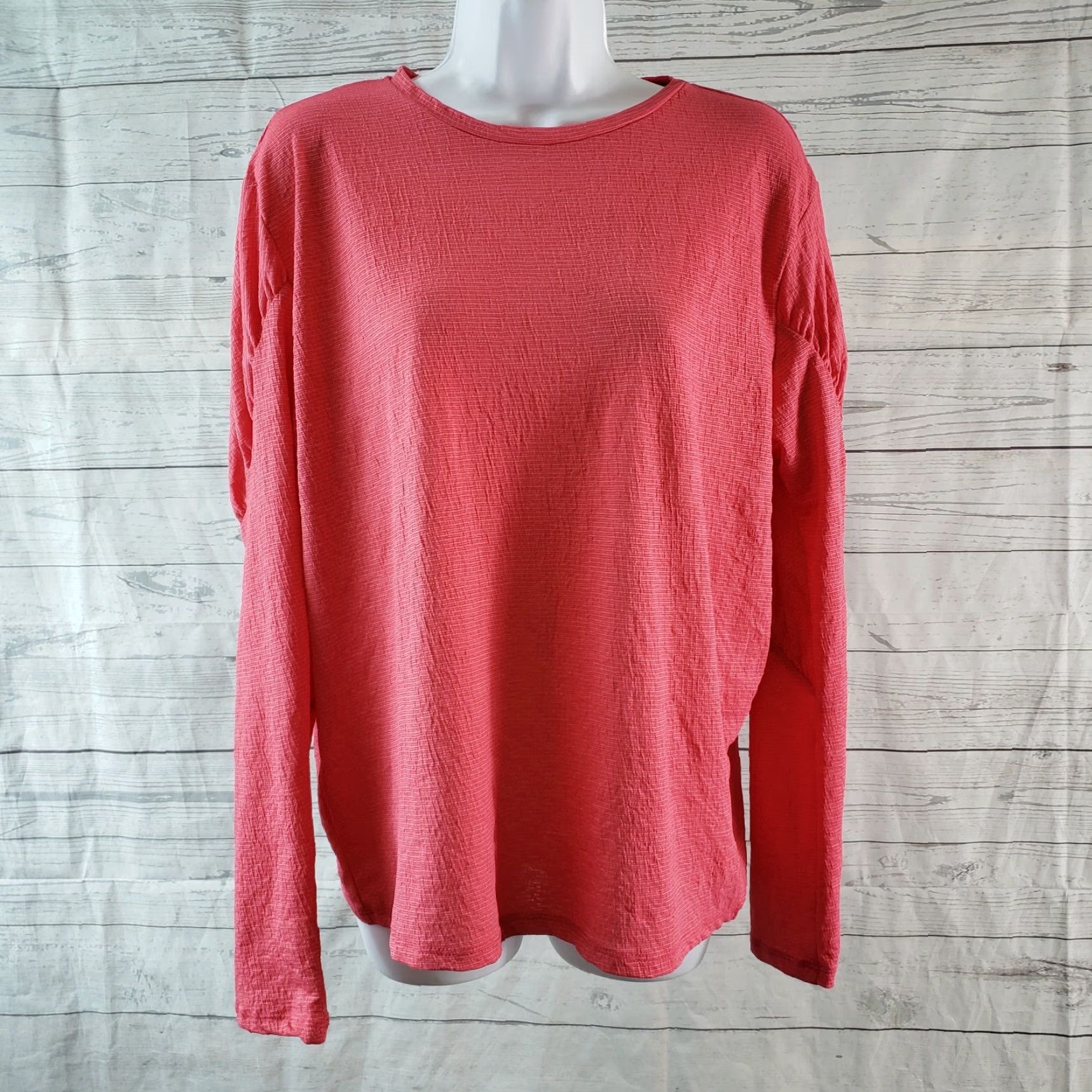Zara Zara Trafaluc Womens Top Blouse Shirt Long Sleeve M Pink Solid Round Neck Womens Size M / US 6-8 / IT 42-44 - 2 Thumbnail