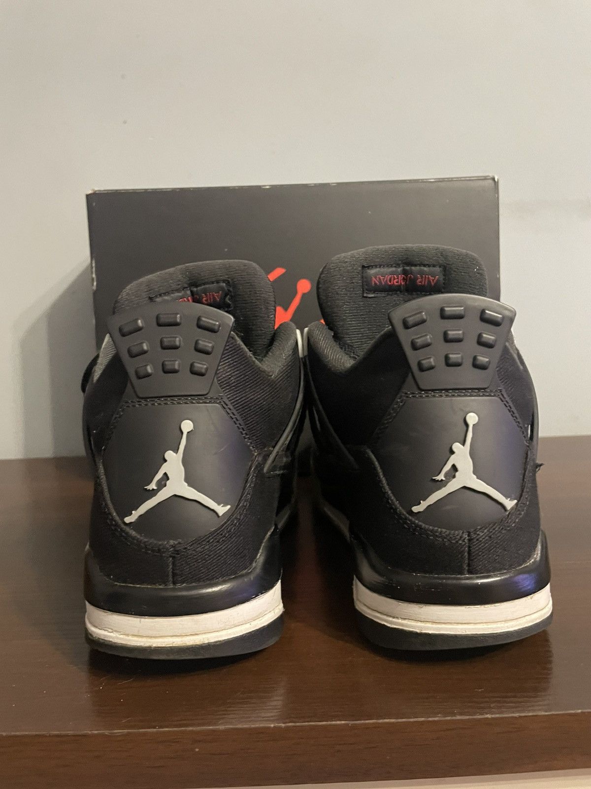 Jordan Brand Air Jordan 4 Black Canvas Size US 9 / EU 42 - 3 Thumbnail