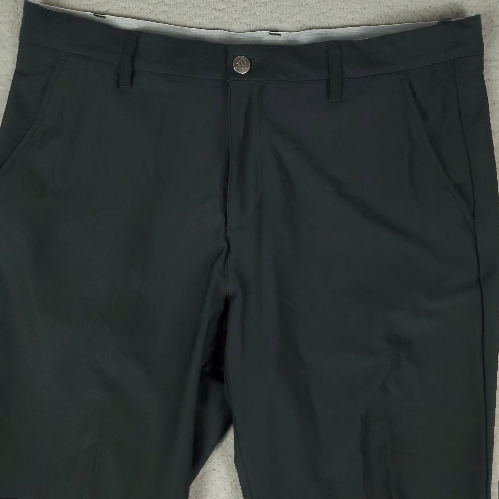 Adidas Adidas Pants Mens 34x29 Black Golf Flat Front Chino Trousers Size US 34 / EU 50 - 2 Thumbnail