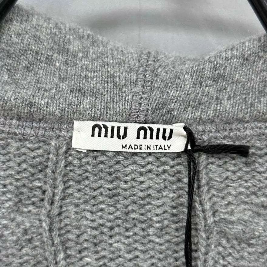 Miu Miu MIU MIU Dark Gray Wool Knit Zipper Jacket Women's 38 new Size XS / US 0-2 / IT 36-38 - 7 Thumbnail