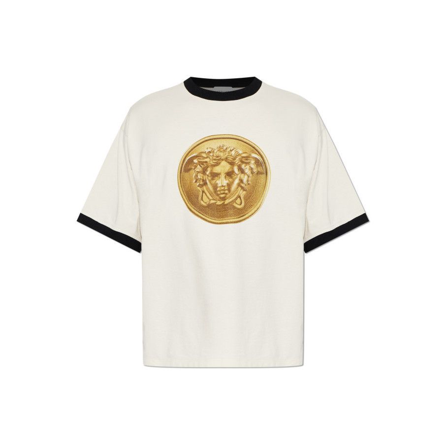 Versace VERSACE White Printed T-shirt New & Authentic (Men's size:L; Size US L / EU 52-54 / 3 - 1 Preview