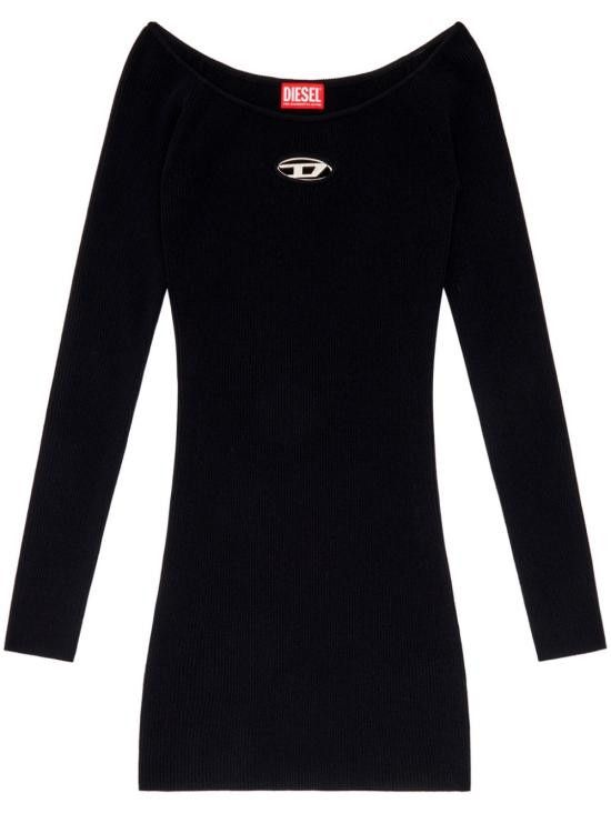 Diesel DIESEL Women Short Skirts A14188 0DLAX9XX Black Size L / US 10 / IT 46 - 1 Thumbnail