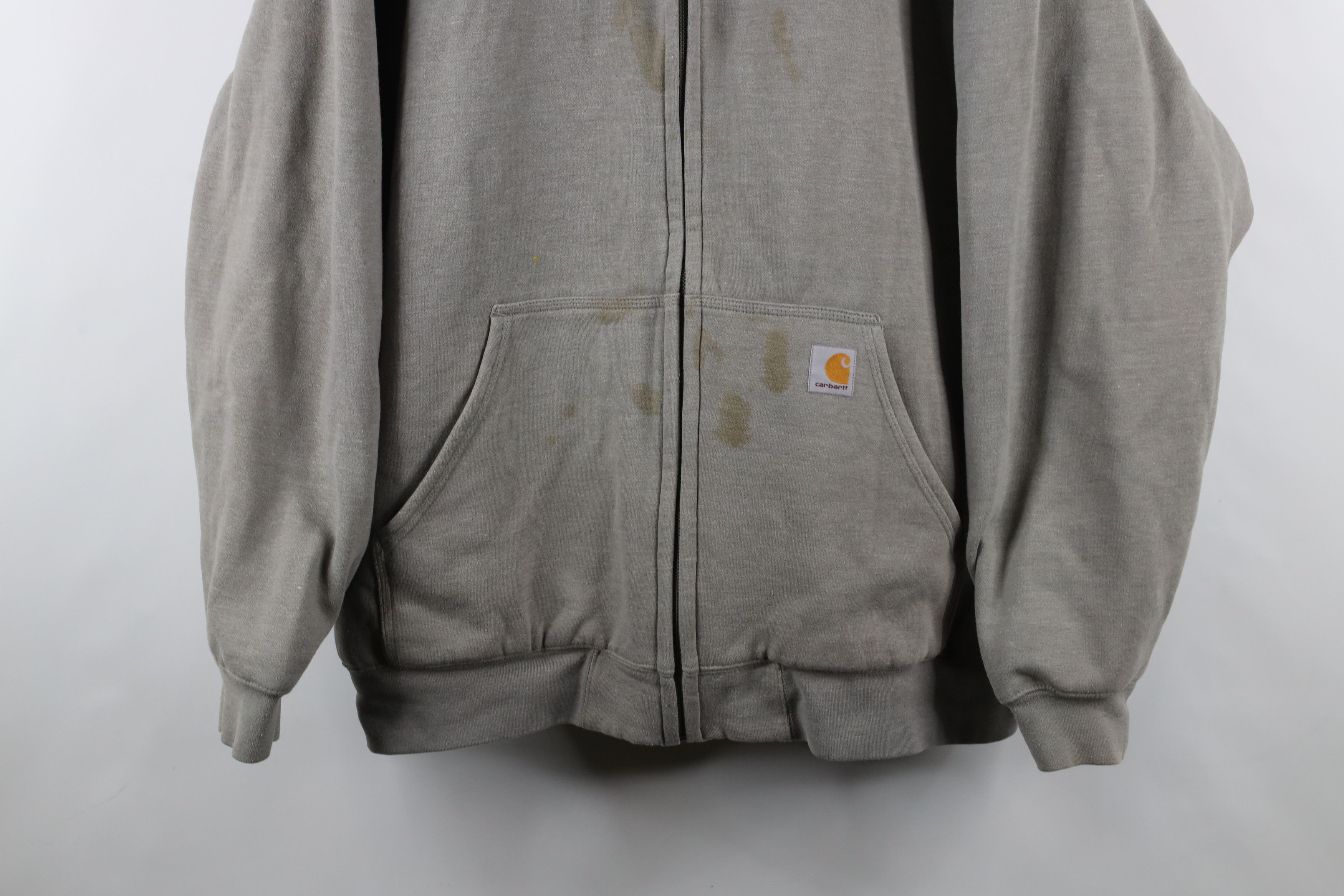 Carhartt × Vintage Vintage Carhartt Heavy Deep Pile Fleece Lined Hoodie Jacket Size US XXL / EU 58 / 5 - 3 Thumbnail