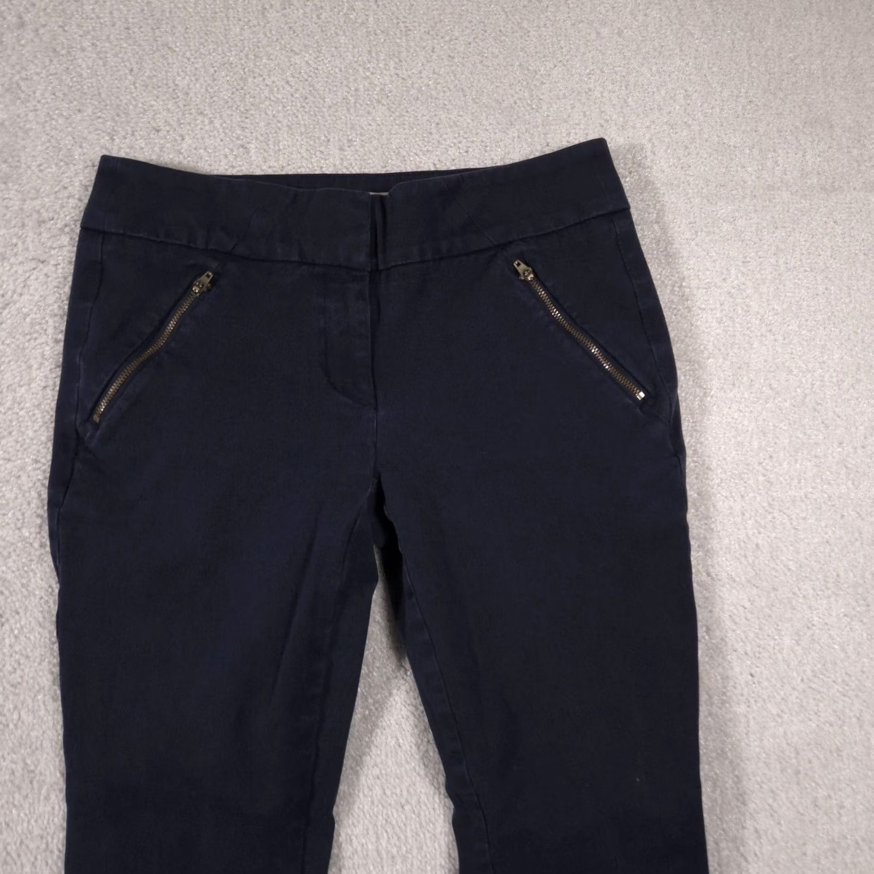 Loft LOFT Outlet Pants Womens 4 Blue Modern Skinny Ankle Zip Pocket Stretch Casual Cropped Size 27" / US 4 / IT 40 - 3 Thumbnail