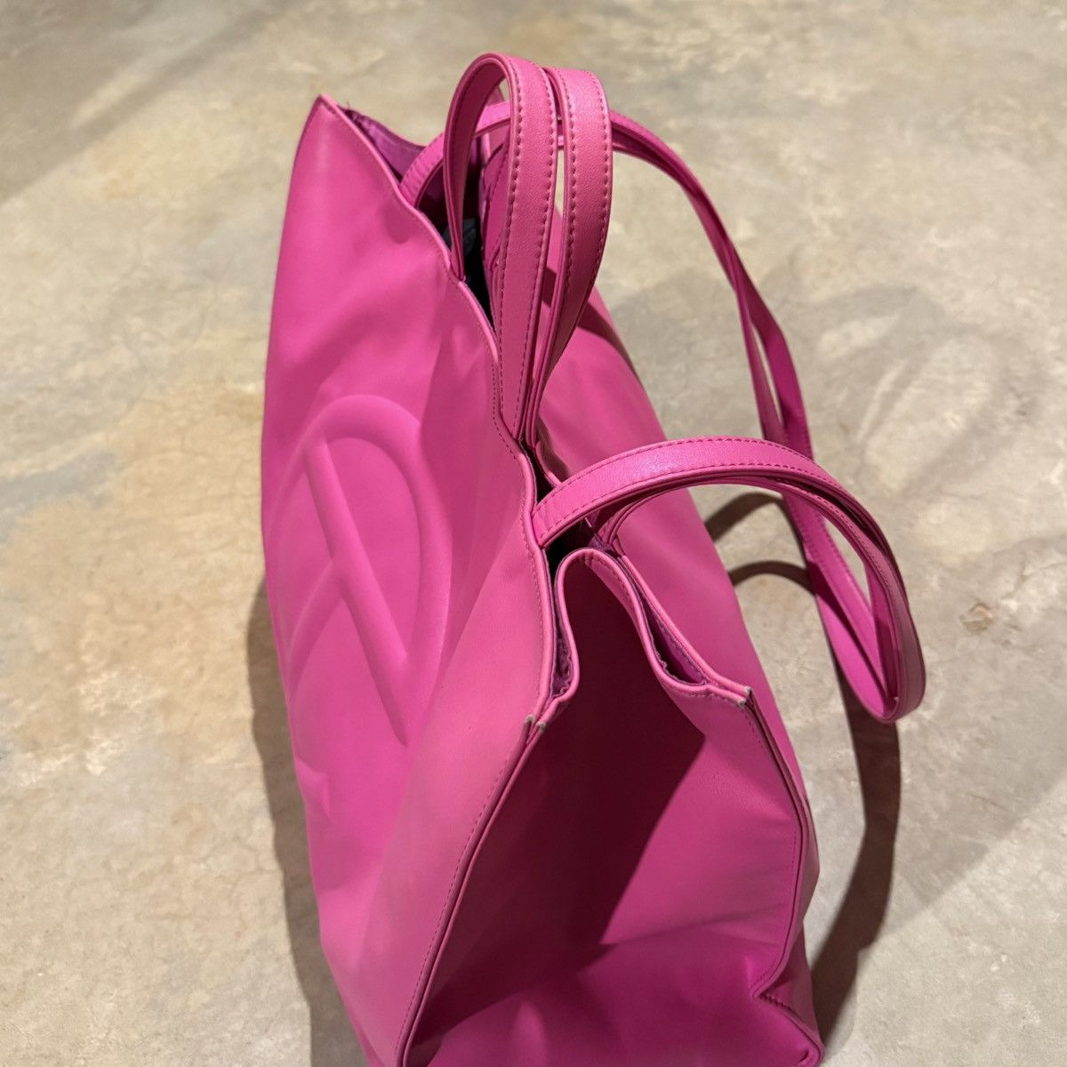 Telfar Telfar Shopping Tote Bag Azalea Pink Vegan Leather Large Size ONE SIZE - 5 Thumbnail