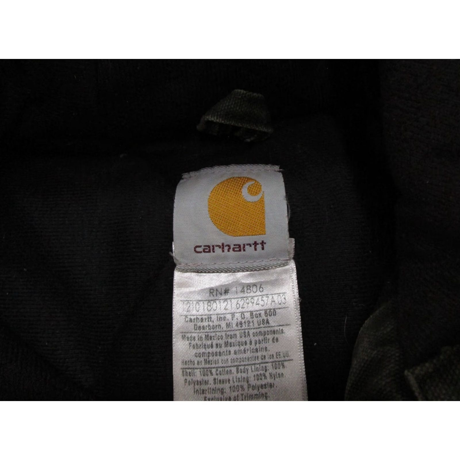 Carhartt VINTAGE Carhartt J130 MOS Active Jacket Mens XL Tall Fade Moss Green Hooded Lined Size US XL / EU 56 / 4 - 3 Thumbnail