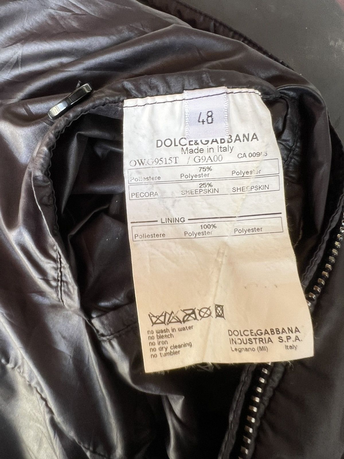 Dolce & Gabbana Vintage 2000s Dolce & Gabbana Fade Patina Cafe Racer Jacket Size US M / EU 48-50 / 2 - 24 Thumbnail