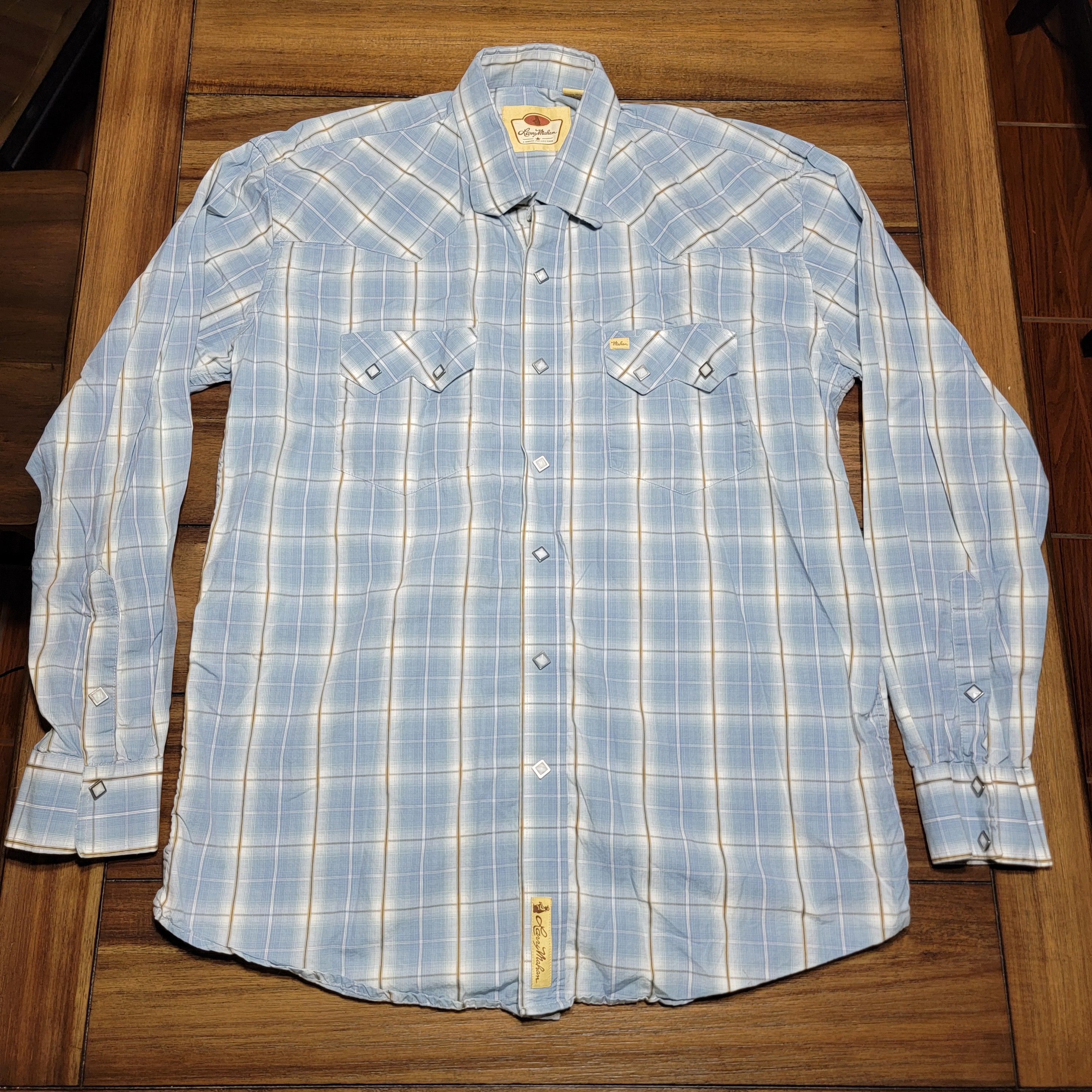 Larry Mahan Texas Larry Mahan Cowboy Collection Pearl Snap LS Western Shirt XL Grailed