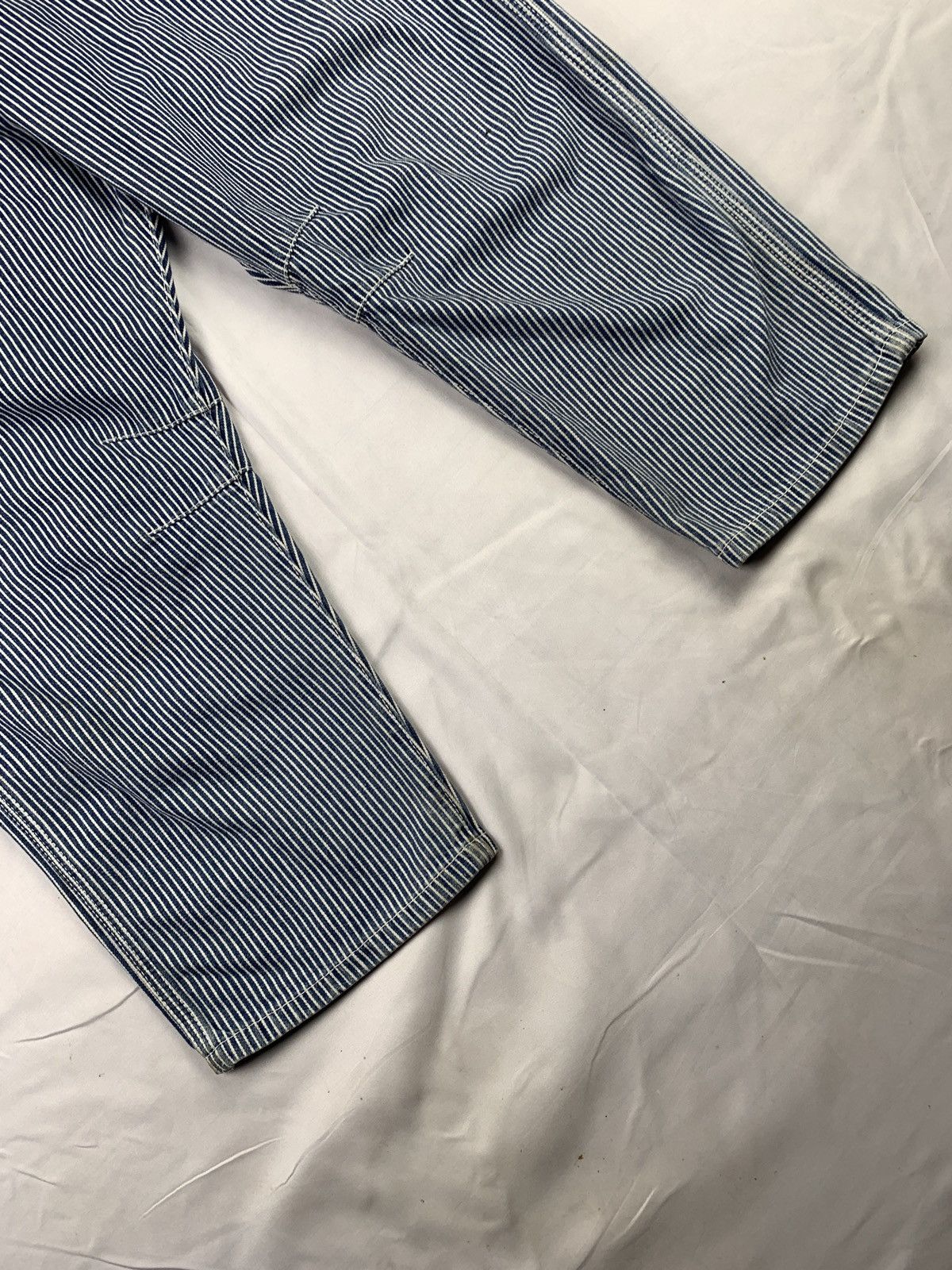 Japanese Brand Dominate Japan Hickory Stripes Carpenter Farmers Jeans Pants Size US 33 - 4 Thumbnail