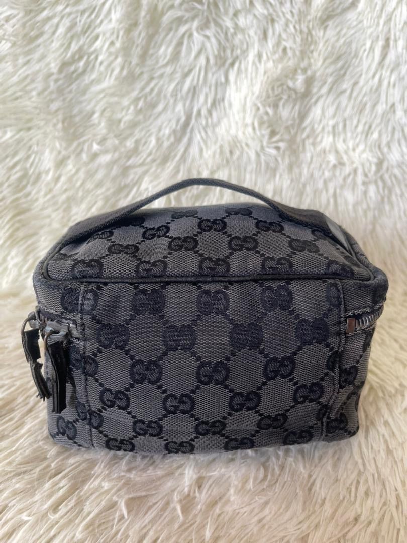 Gucci Gucci GG Pattern Vanity Leather Canvas Bag Size ONE SIZE - 4 Thumbnail
