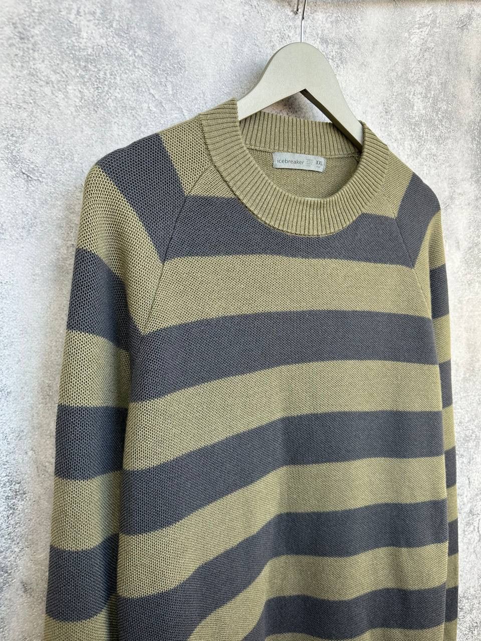 Icebreaker Icebreaker Wool / Lyocell Striped Knit Sweater Crew Size US XXL / EU 58 / 5 - 3 Thumbnail