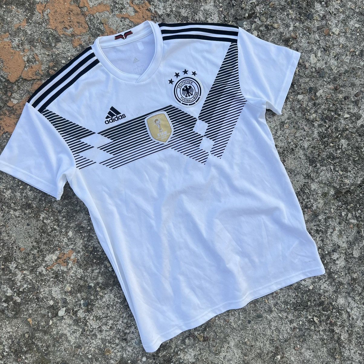 Adidas × Vintage Vintage Adidas Germany Soccer Jersey Blokecore Rare Style L Size US L / EU 52-54 / 3 - 2 Thumbnail