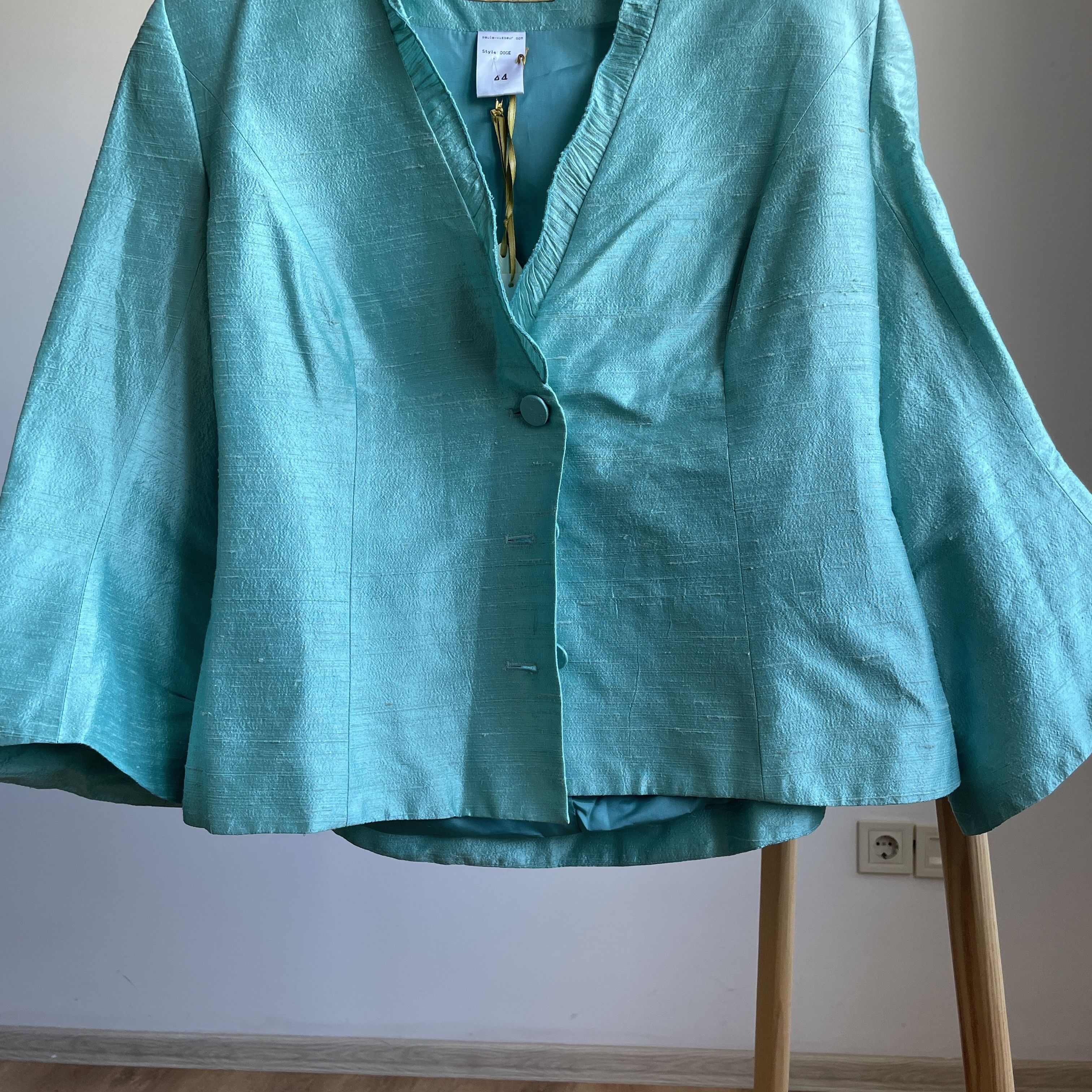Other BNWT Paule Vasseur Doge Silk Blazer Size EUR 44 Size L / US 10 / IT 46 - 6 Thumbnail