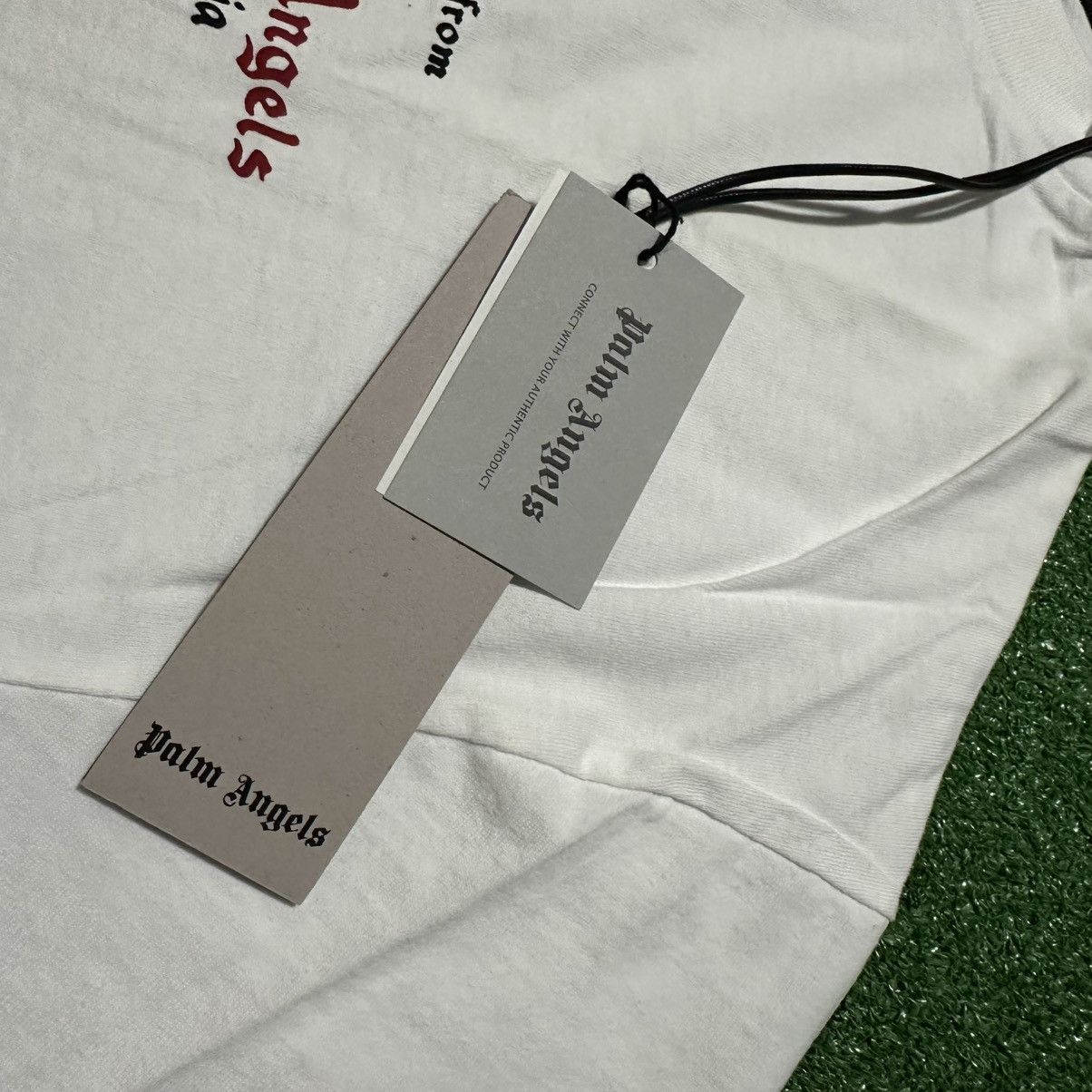 Palm Angels Palm Angels Back Coral Classic Tee White Red Size US XL / EU 56 / 4 - 7 Thumbnail