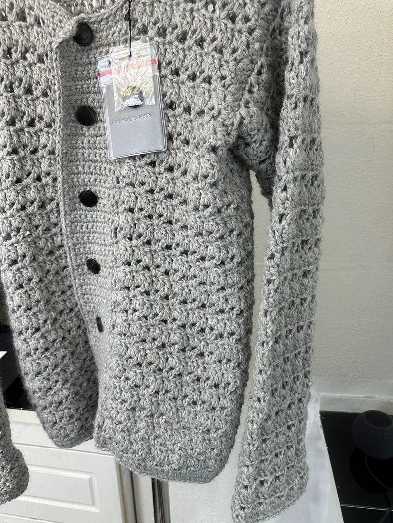 Kiko Kostadinov KIKO KOSTADINOV Size 50Openwork Floral Knit Cardigan 2505- Size US XS / EU 42 / 0 - 5 Thumbnail