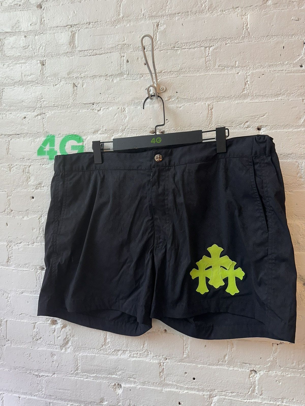 Chrome Hearts CHROME HEARTS XXL 1-1 4G GREEN PATCH SHORTS Size US 38 / EU 54 - 2 Thumbnail