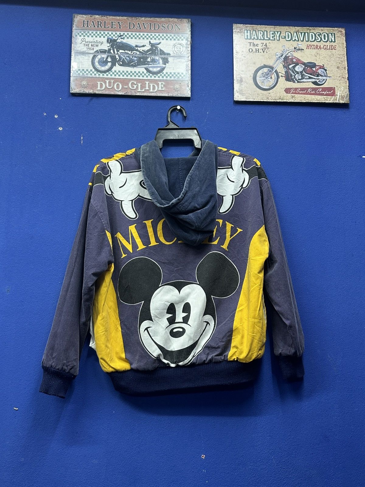 Disney × Mickey Mouse × Vintage Rare🔥 Reversible Micky Mouse Baggy Jacket Size US XL / EU 56 / 4 - 6 Thumbnail