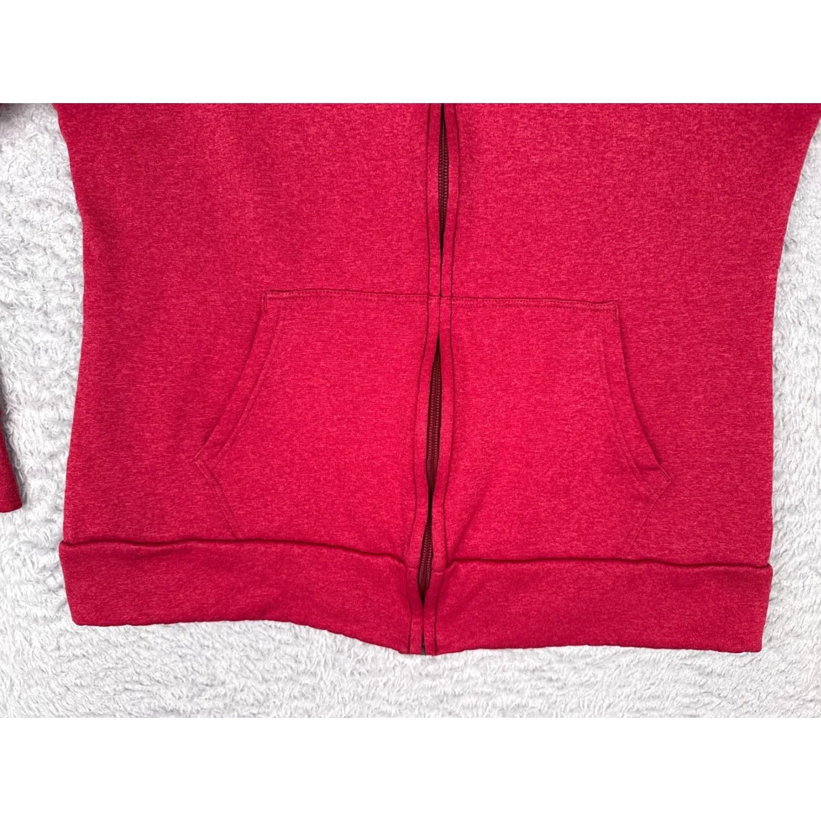 The North Face The North Face Hoodie Medium Red Hoody Hoodie Full Zip Pockets Polyester Womens Size M / US 6-8 / IT 42-44 - 5 Thumbnail
