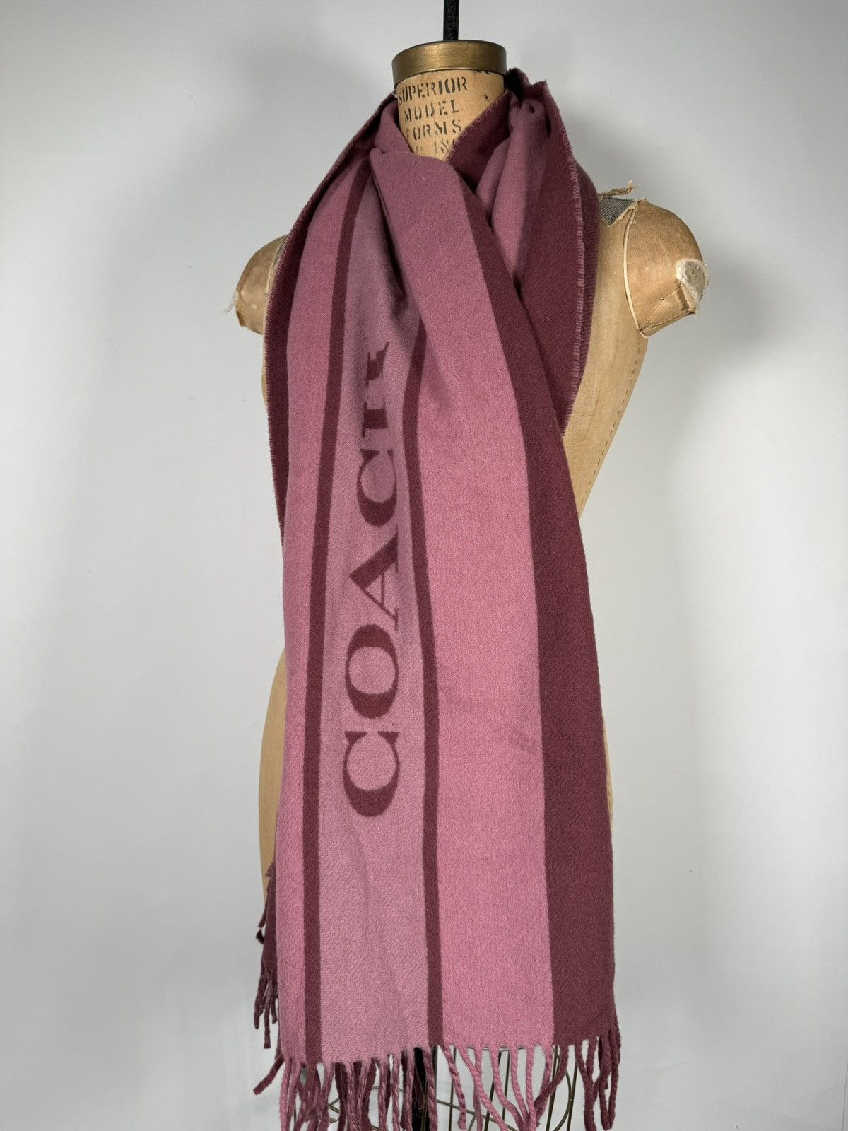 Coach BNWT Coach Varsity Strip Oversized Muffler Wool Scarf Size ONE SIZE - 2 Thumbnail