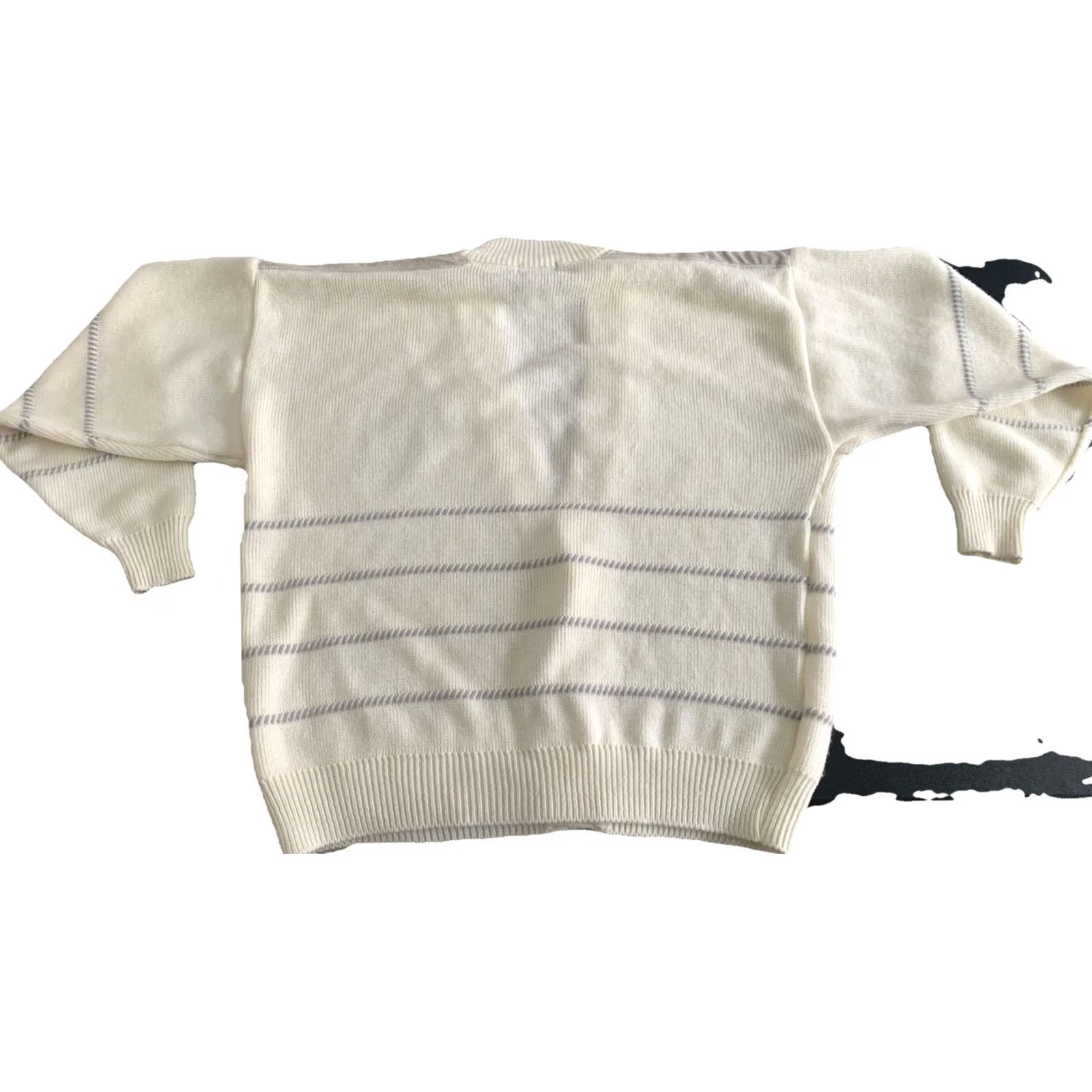 Vintage Vintage Z. Cavaricci Ivory Knit Suede Embroidered Cardigan Sweater Men’s M Size US M / EU 48-50 / 2 - 6 Thumbnail